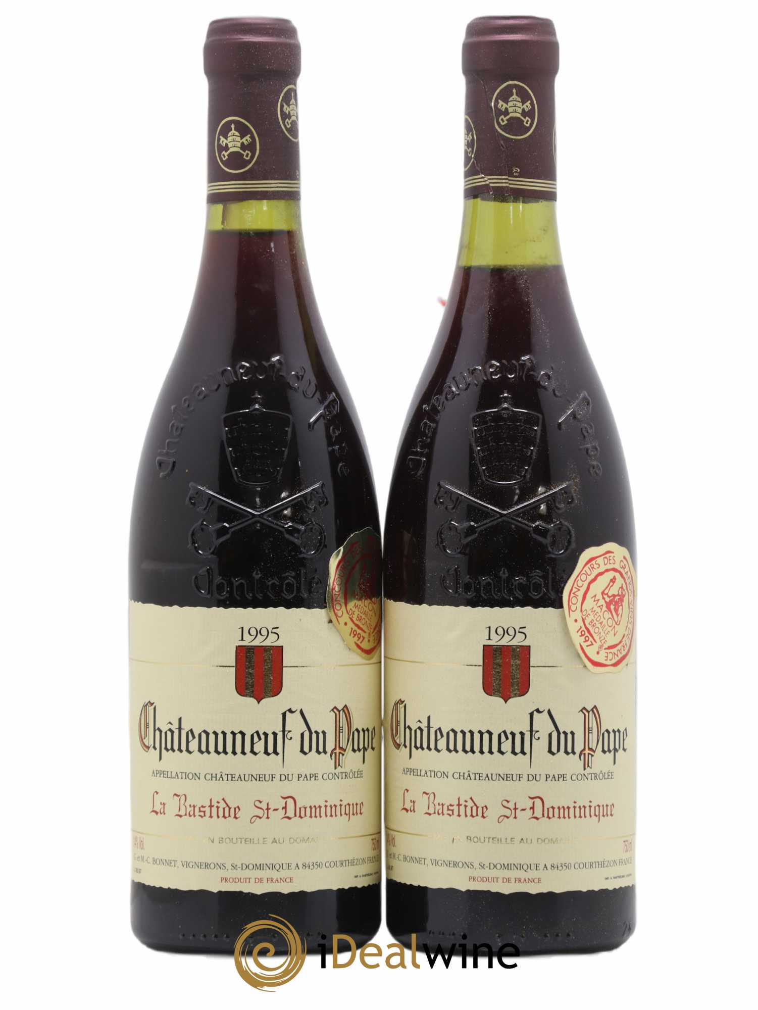 Châteauneuf-du-Pape La Bastide Saint Dominique 1995 - Posten von 2 Flaschen - 0