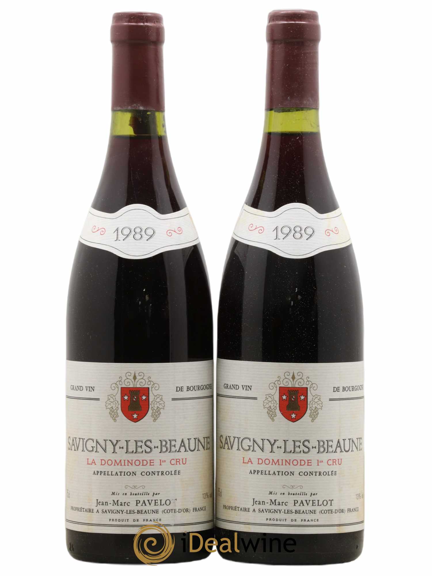 Savigny-lès-Beaune 1er Cru La Dominode Pavelot 1989 - Lot de 2 bouteilles - 0