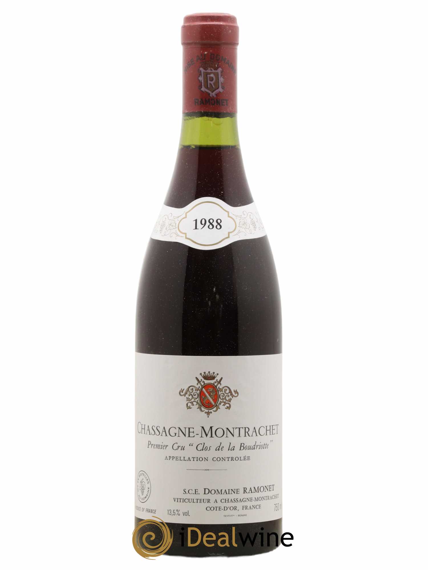 Chassagne-Montrachet 1er Cru Clos de la Boudriotte Ramonet (Domaine) 1988 - Lot de 1 bouteille - 0