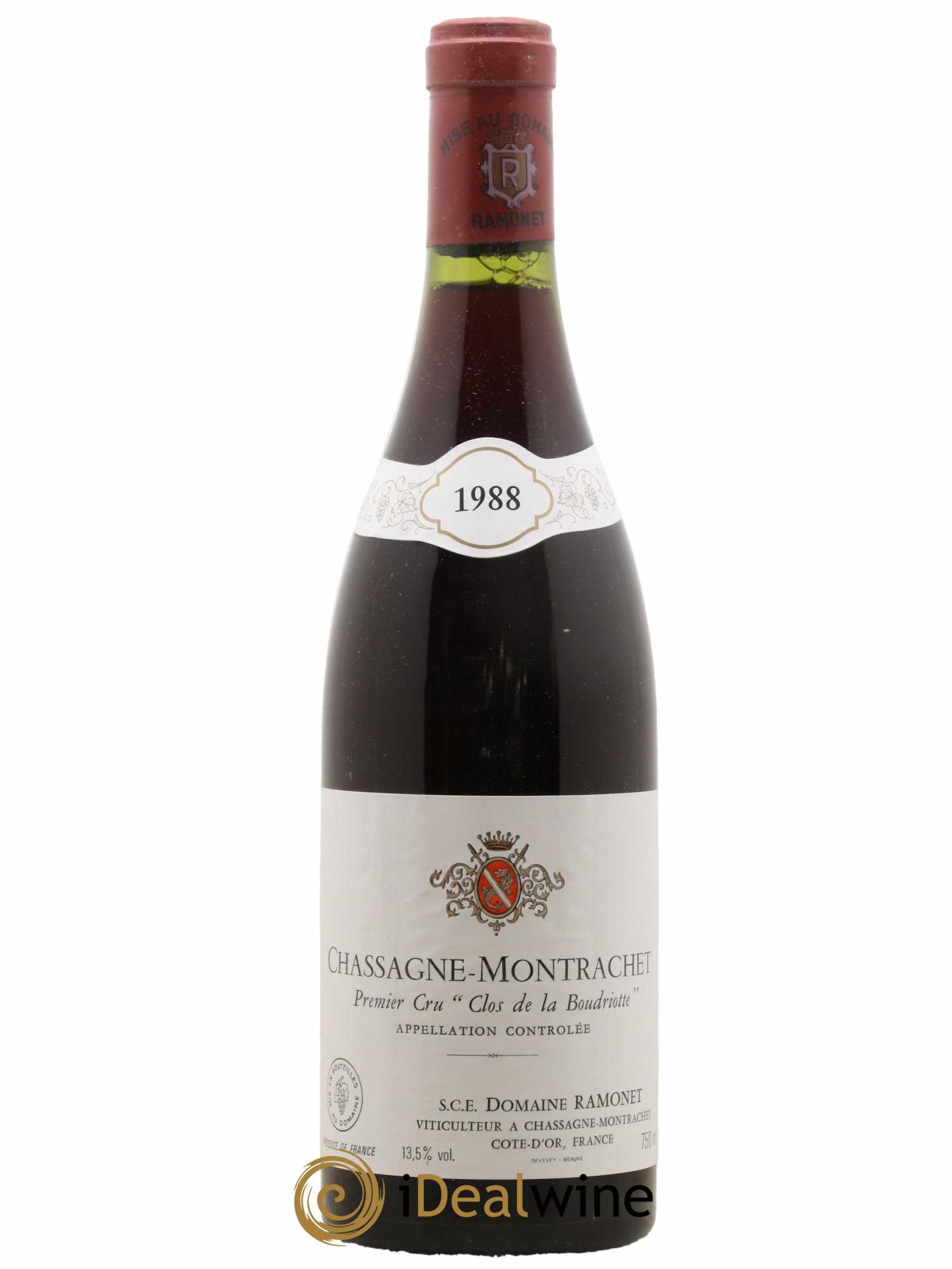 Chassagne-Montrachet 1er Cru Clos de la Boudriotte Ramonet (Domaine) 1988 - Lot de 1 bouteille - 0