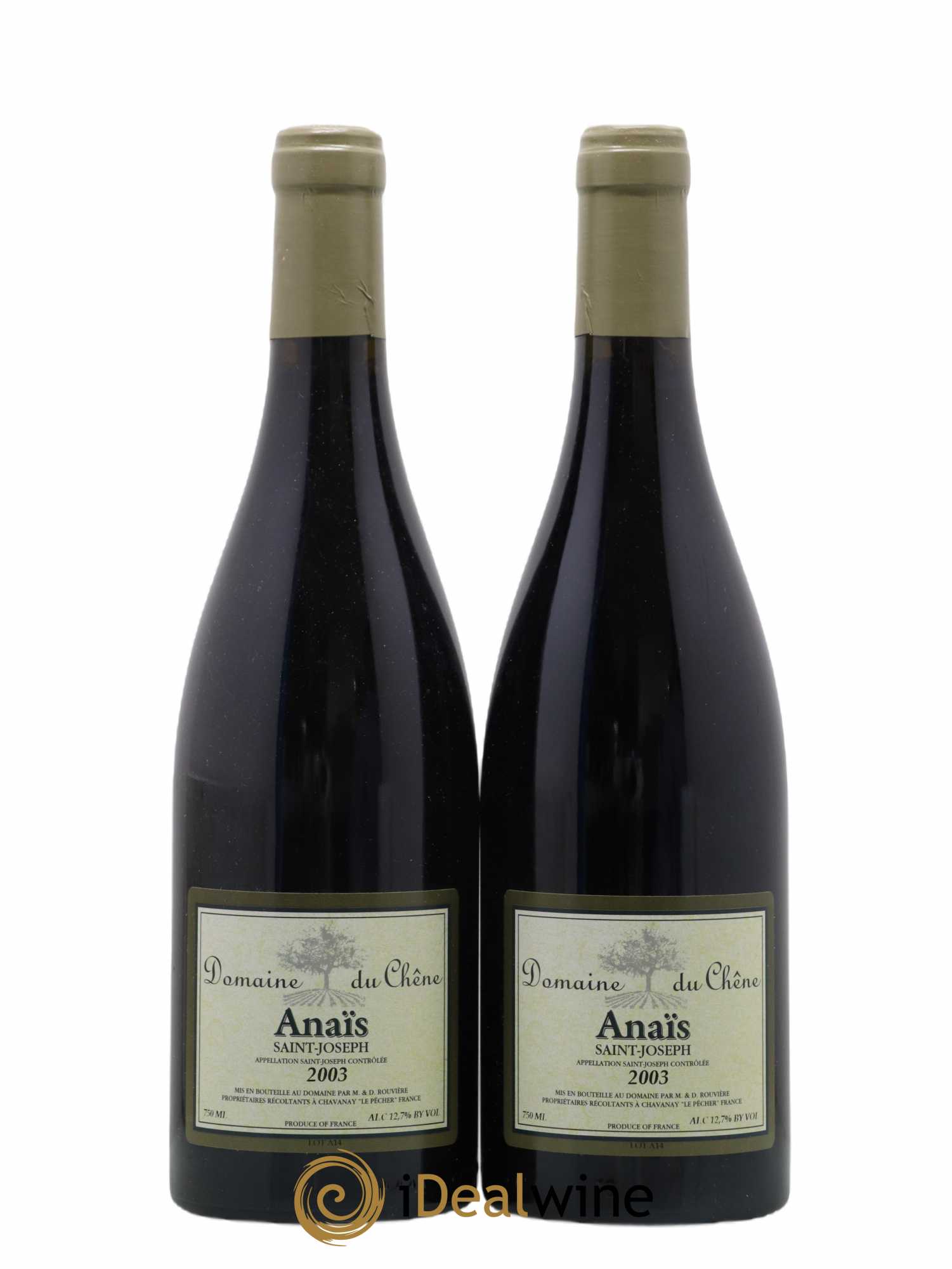 Saint-Joseph Domaine du Chene Rouvière Cuvée Anaïs 2003 - Posten von 2 Flaschen - 0