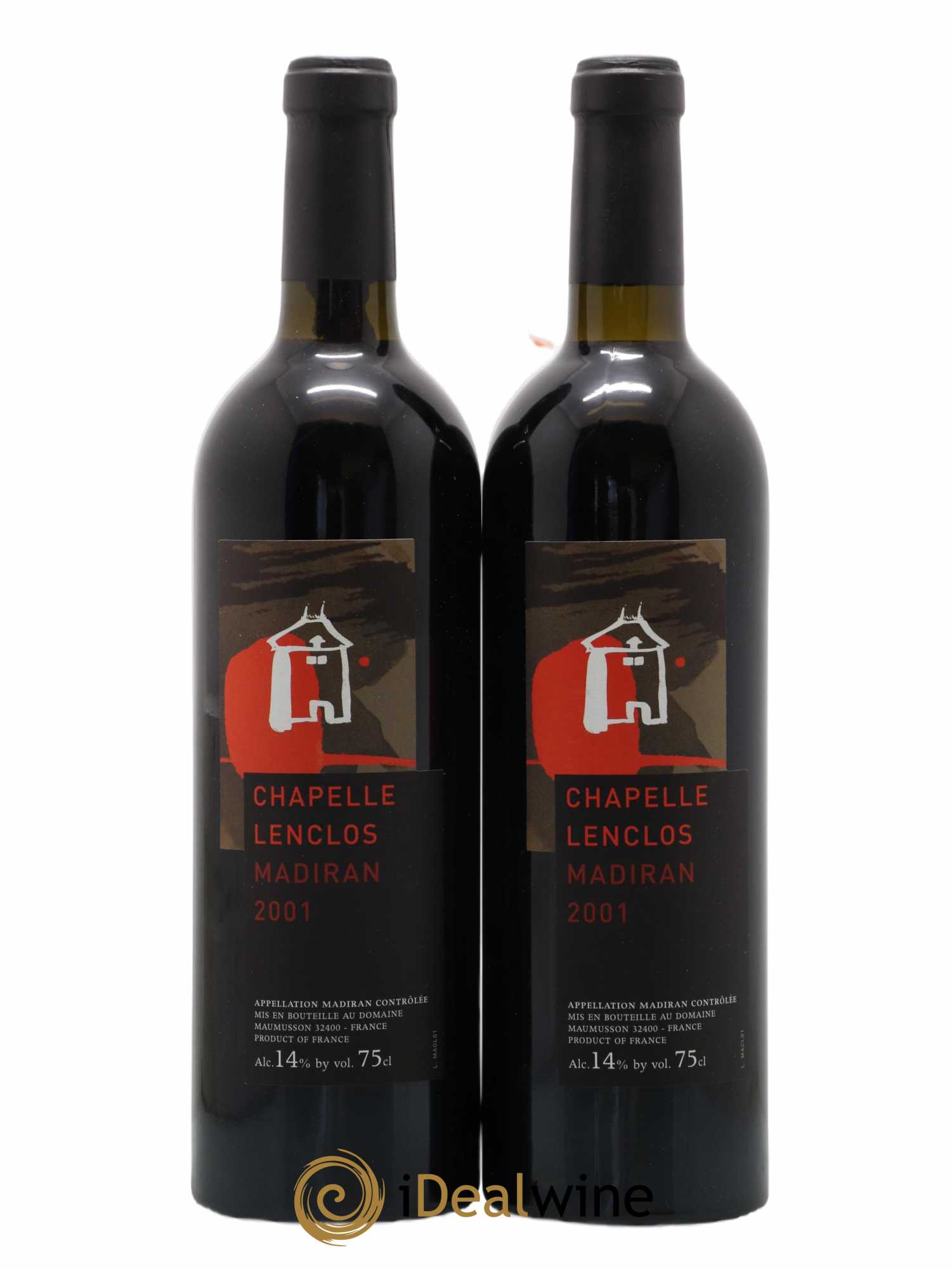 Madiran Chapelle l'Enclos 2001 - Lot de 2 bouteilles - 0