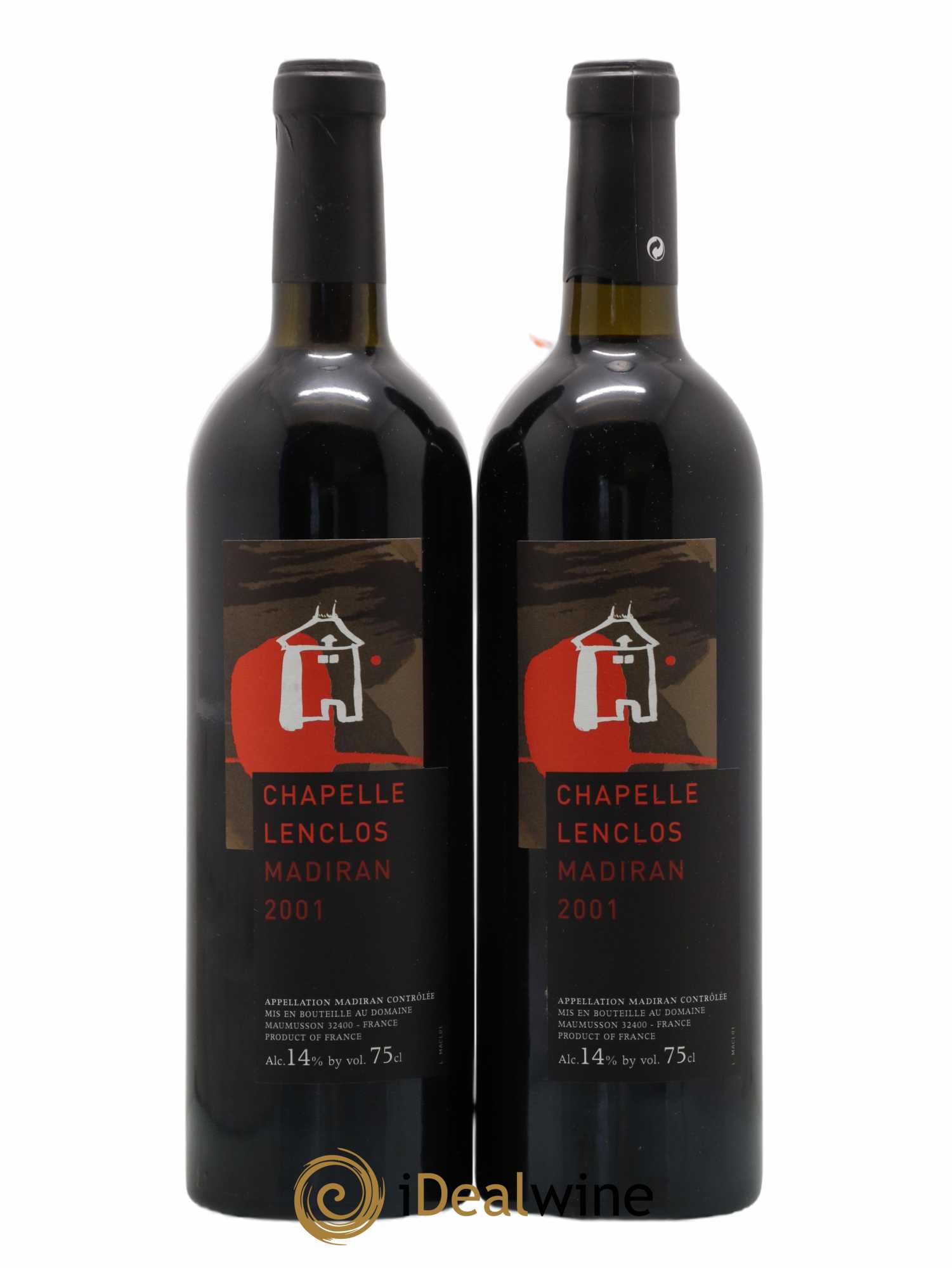 Madiran Chapelle l'Enclos 2001 - Lot de 2 bouteilles - 0