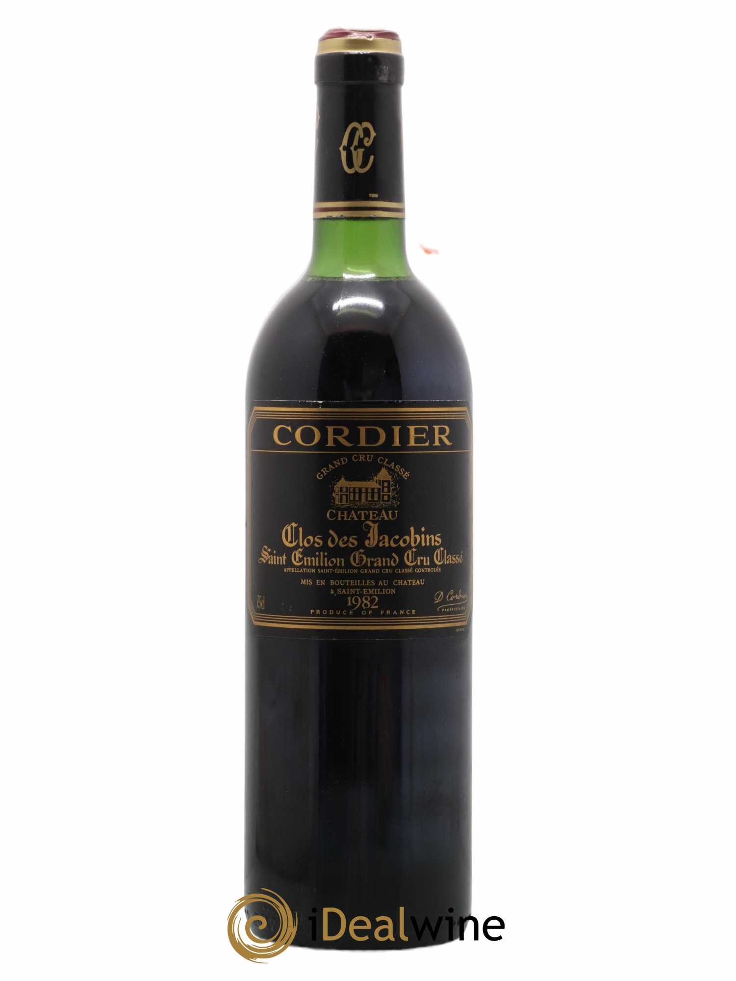 Château Clos des Jacobins Grand Cru Classé 1982 - Lot de 1 bouteille - 0