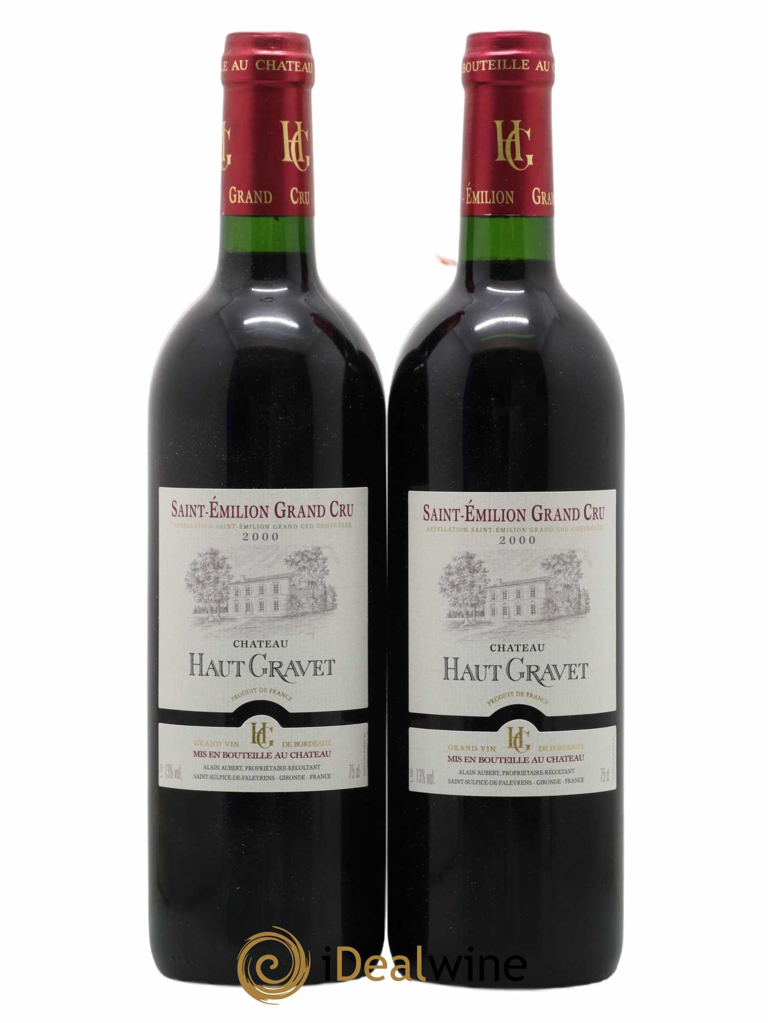 Saint-Émilion Grand Cru Haut Gravet 2000 - Posten von 2 Flaschen - 0