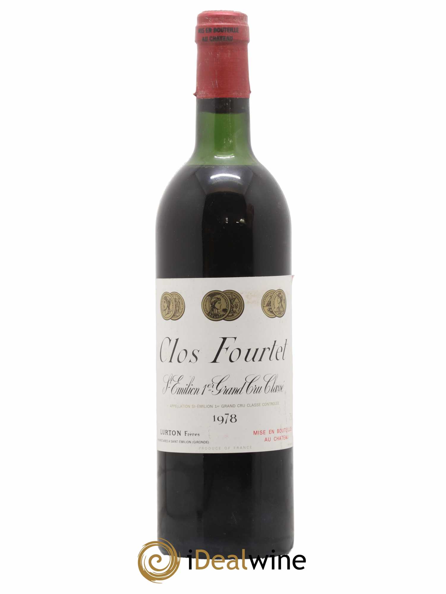 Clos Fourtet 1er Grand Cru Classé B 1978 - Lot de 1 bouteille - 0
