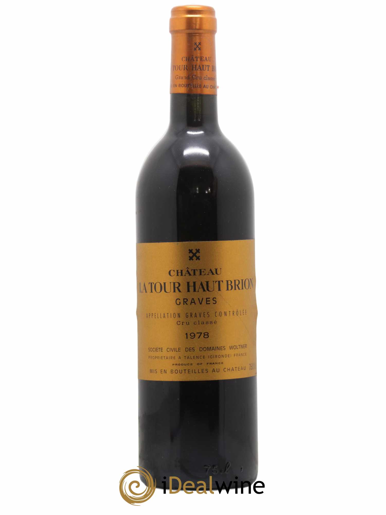 Château la Tour Haut-Brion Cru Classé de Graves 1978 - Lot de 1 bouteille - 0