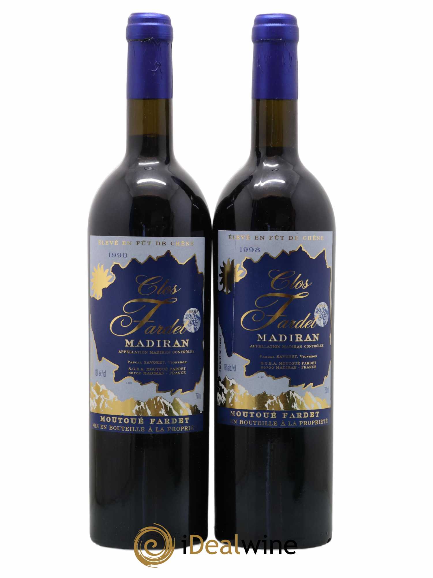 Madiran Clos Fardet 1998 - Lot de 2 bouteilles - 0