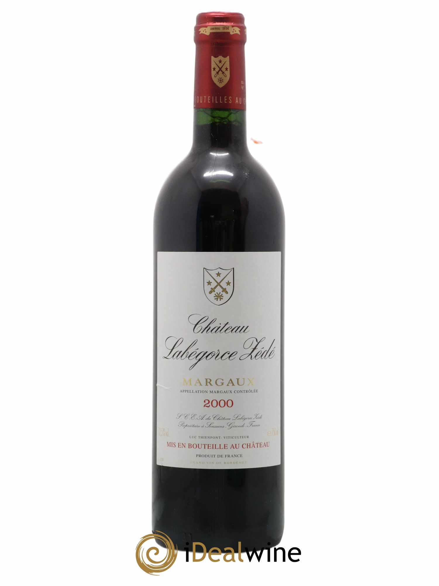 Château Labegorce Zédé Cru Bourgeois 2000 - Lot de 1 bouteille - 0