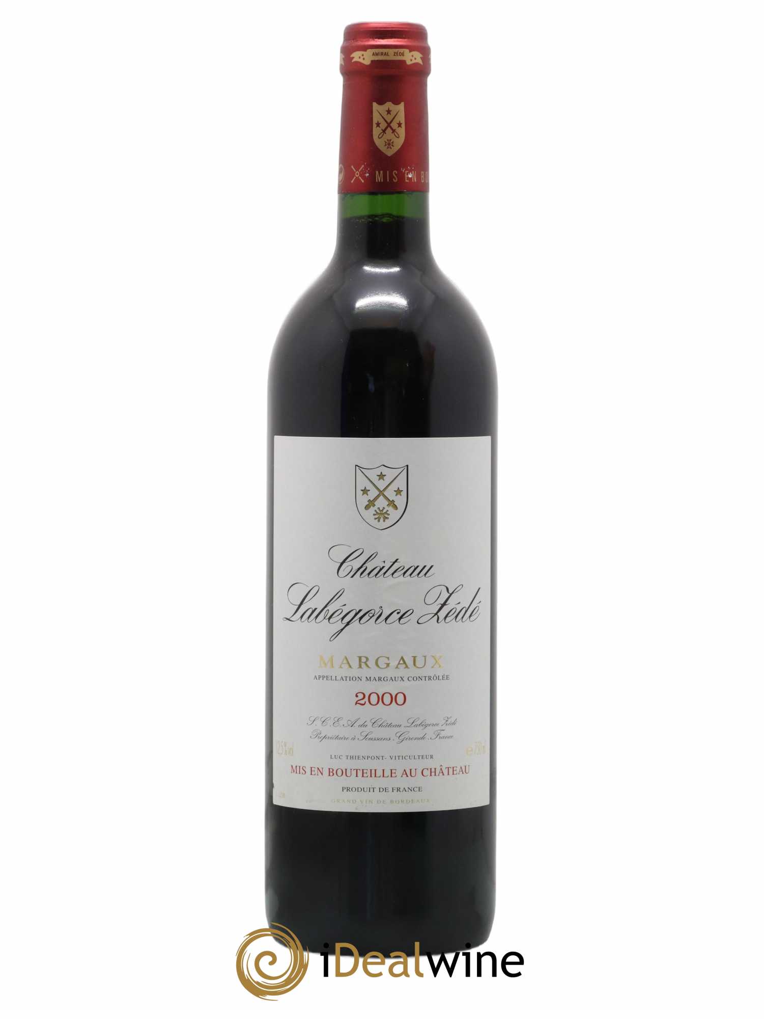 Château Labegorce Zédé Cru Bourgeois 2000 - Lot de 1 bouteille - 0