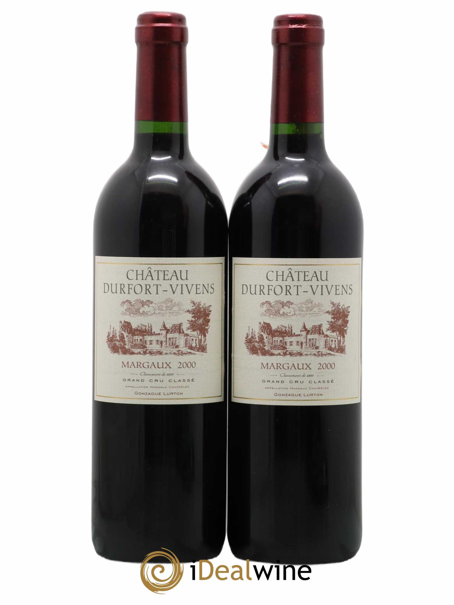 Château Durfort Vivens 2ème Grand Cru Classé 2000 - Lot de 2 bouteilles - 0