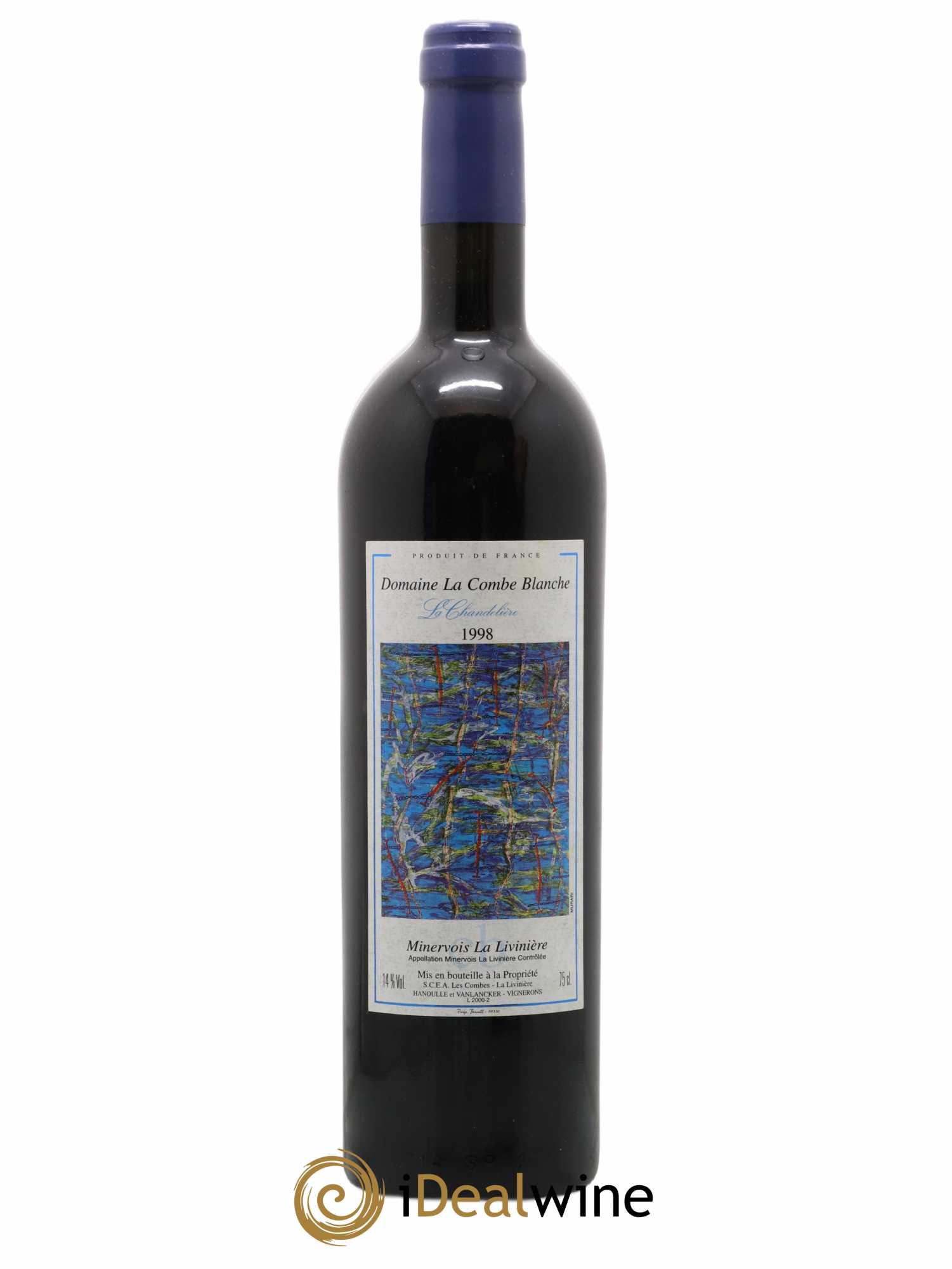 Minervois La Livinière La Combe Blanche La Chandelière 1998 - Lot de 1 bouteille - 0