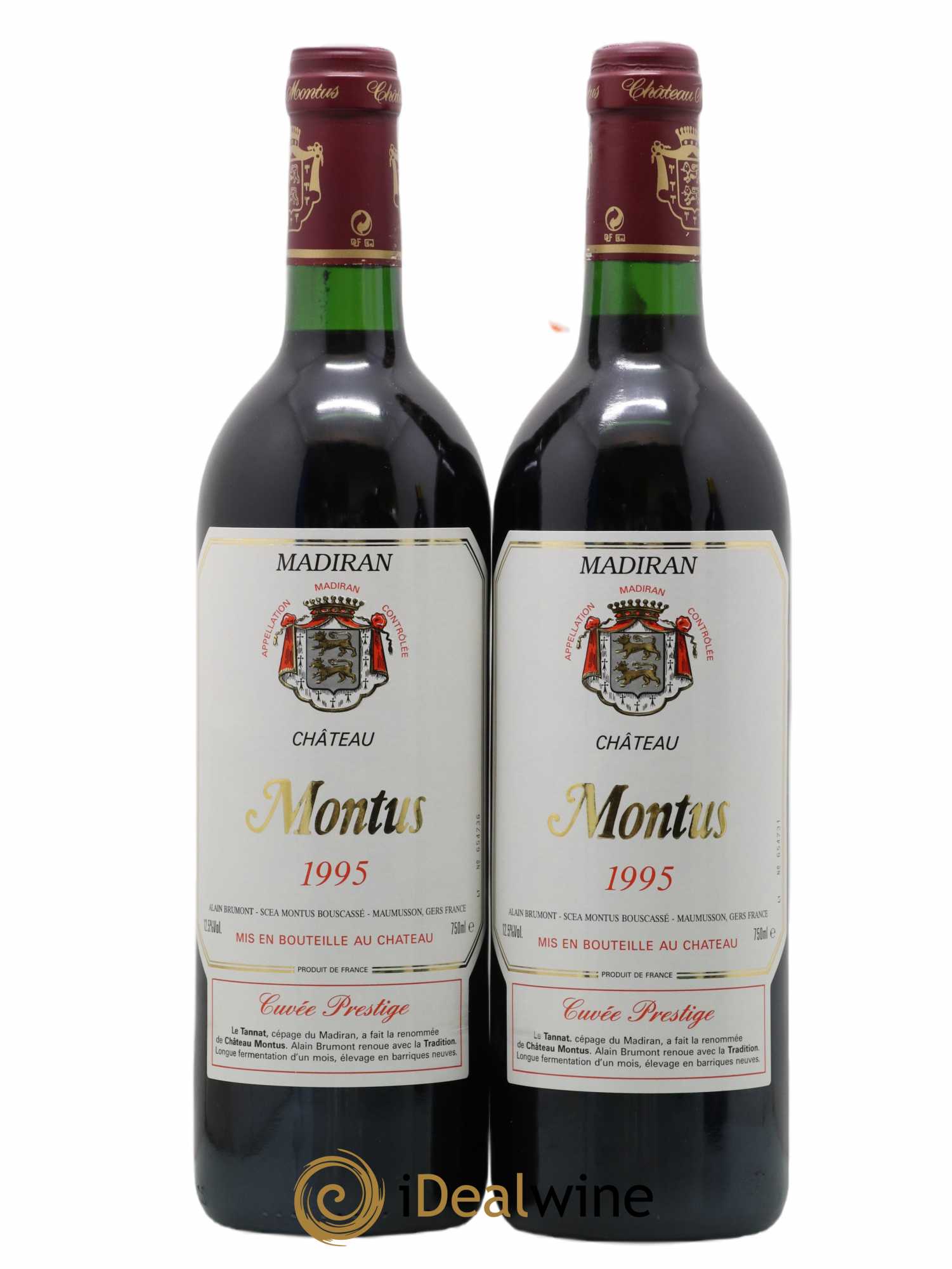 Madiran Château Montus-Prestige Alain Brumont 1995 - Lot de 2 bouteilles - 0