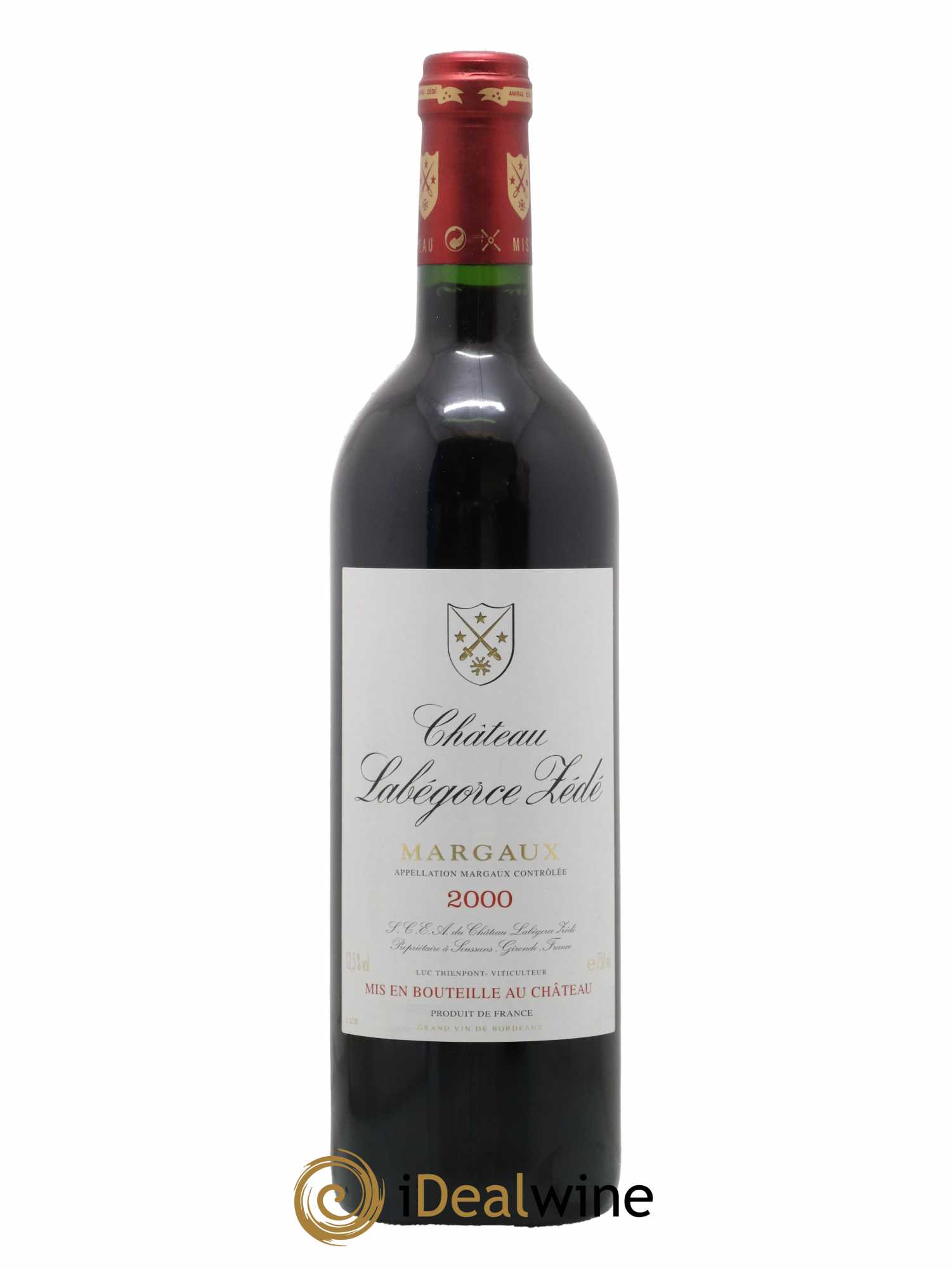 Château Labegorce Zédé Cru Bourgeois 2000 - Lot de 1 bouteille - 0