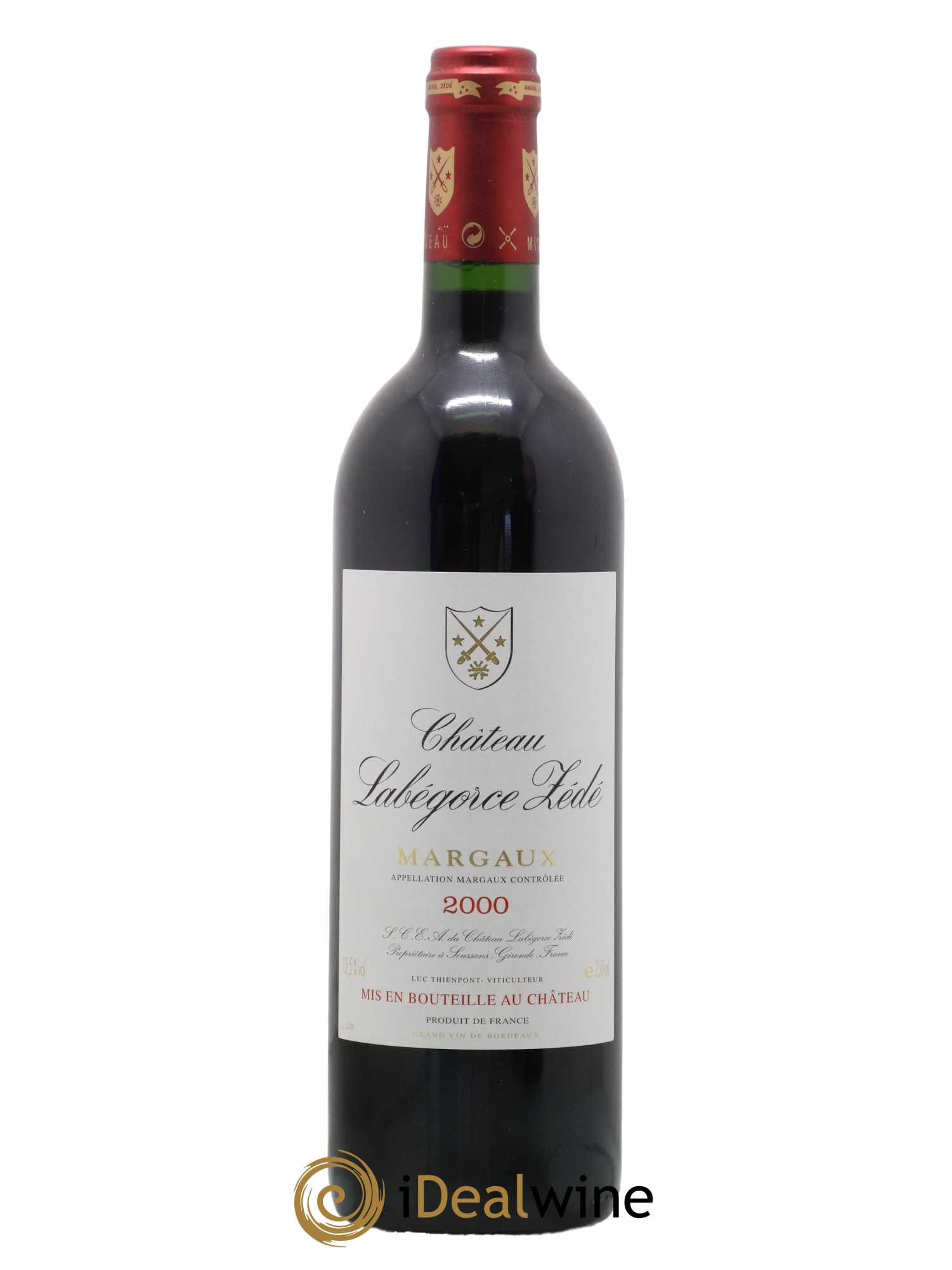 Château Labegorce Zédé Cru Bourgeois 2000 - Lot de 1 bouteille - 0