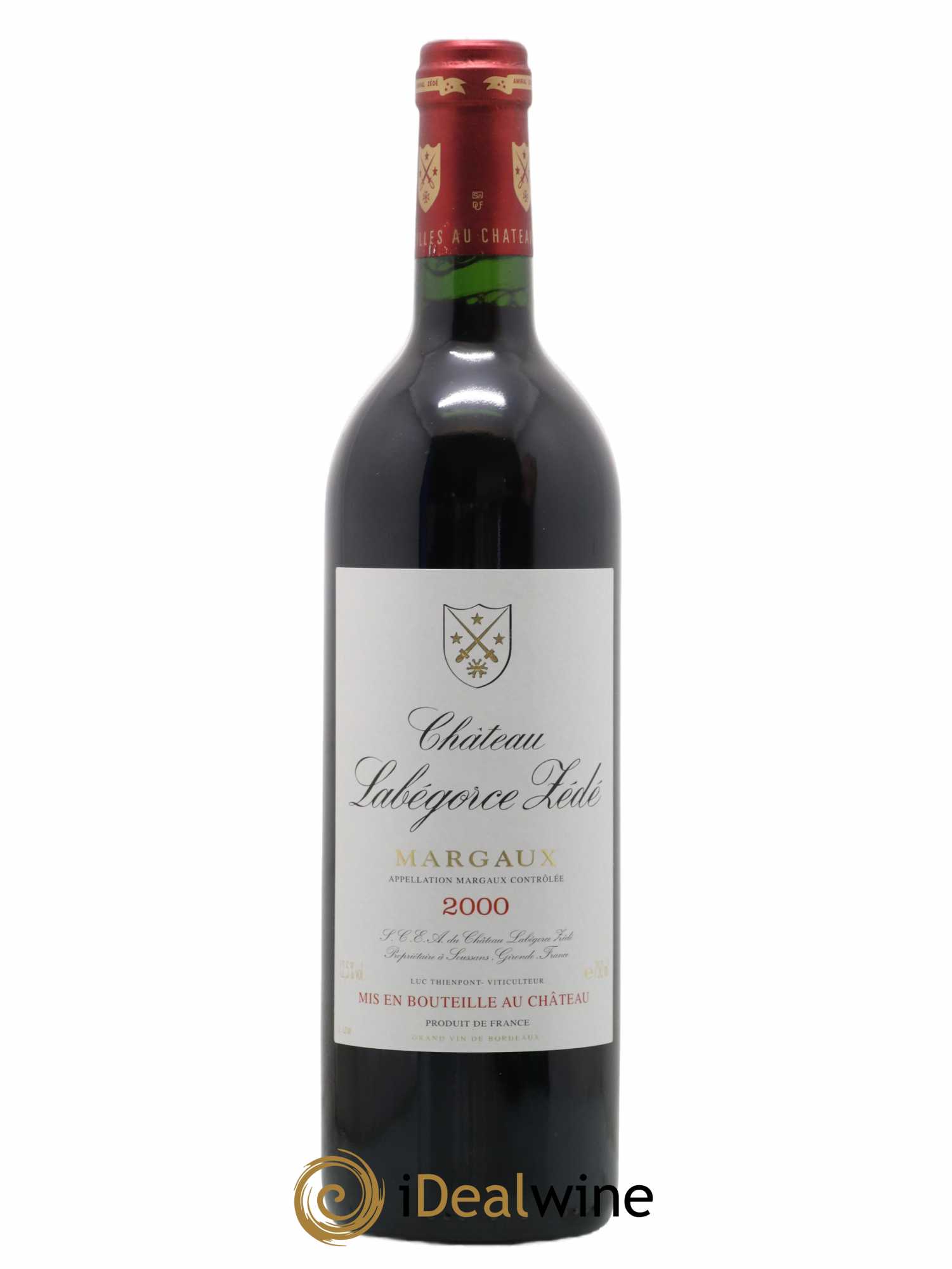 Château Labegorce Zédé Cru Bourgeois 2000 - Lot de 1 bouteille - 0