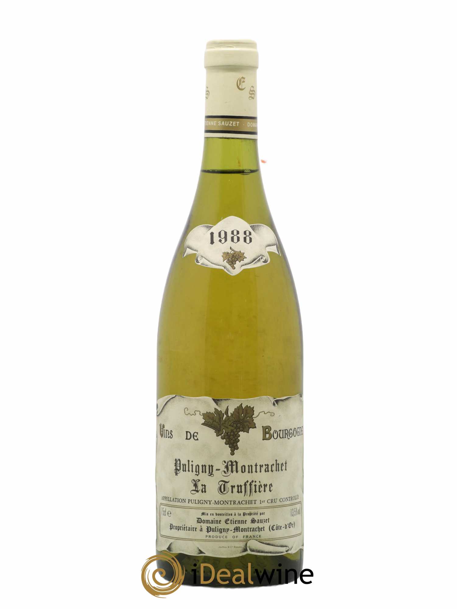 Puligny-Montrachet 1er Cru La Truffière Etienne Sauzet 1988 - Lot de 1 bouteille - 0