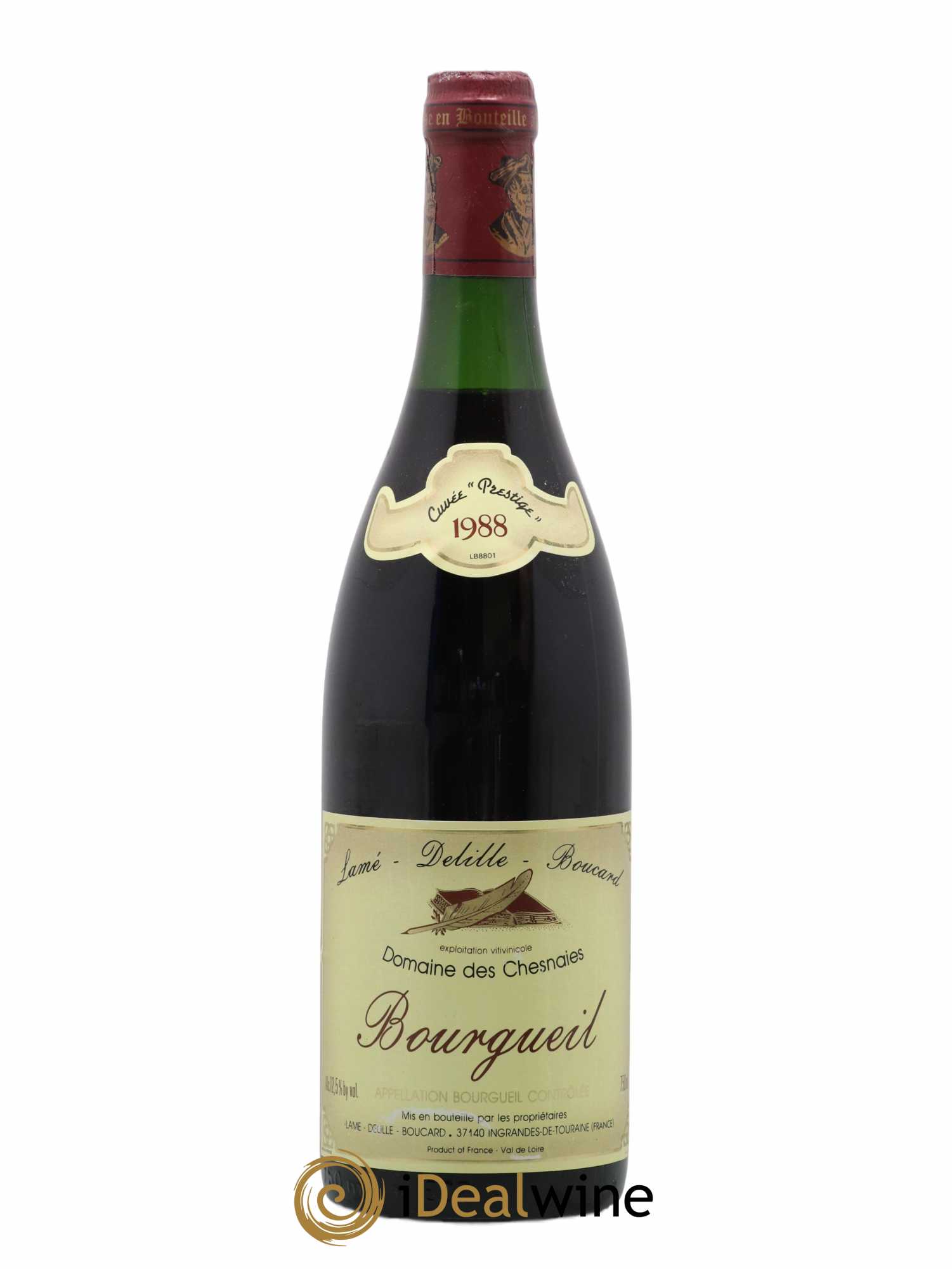 Bourgueil Domaine des Chesnaies cuvée prestige 1988 - Lot de 1 bouteille - 0