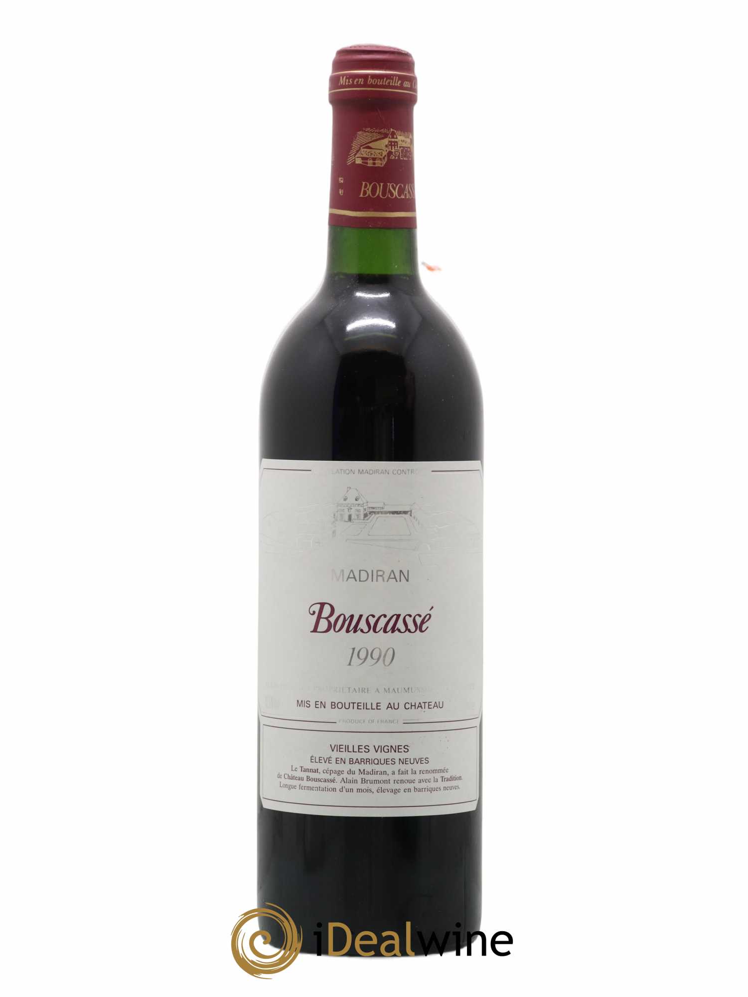 Madiran Vieilles Vignes Château Bouscassé - Alain Brumont 1990 - Lot de 1 bouteille - 0