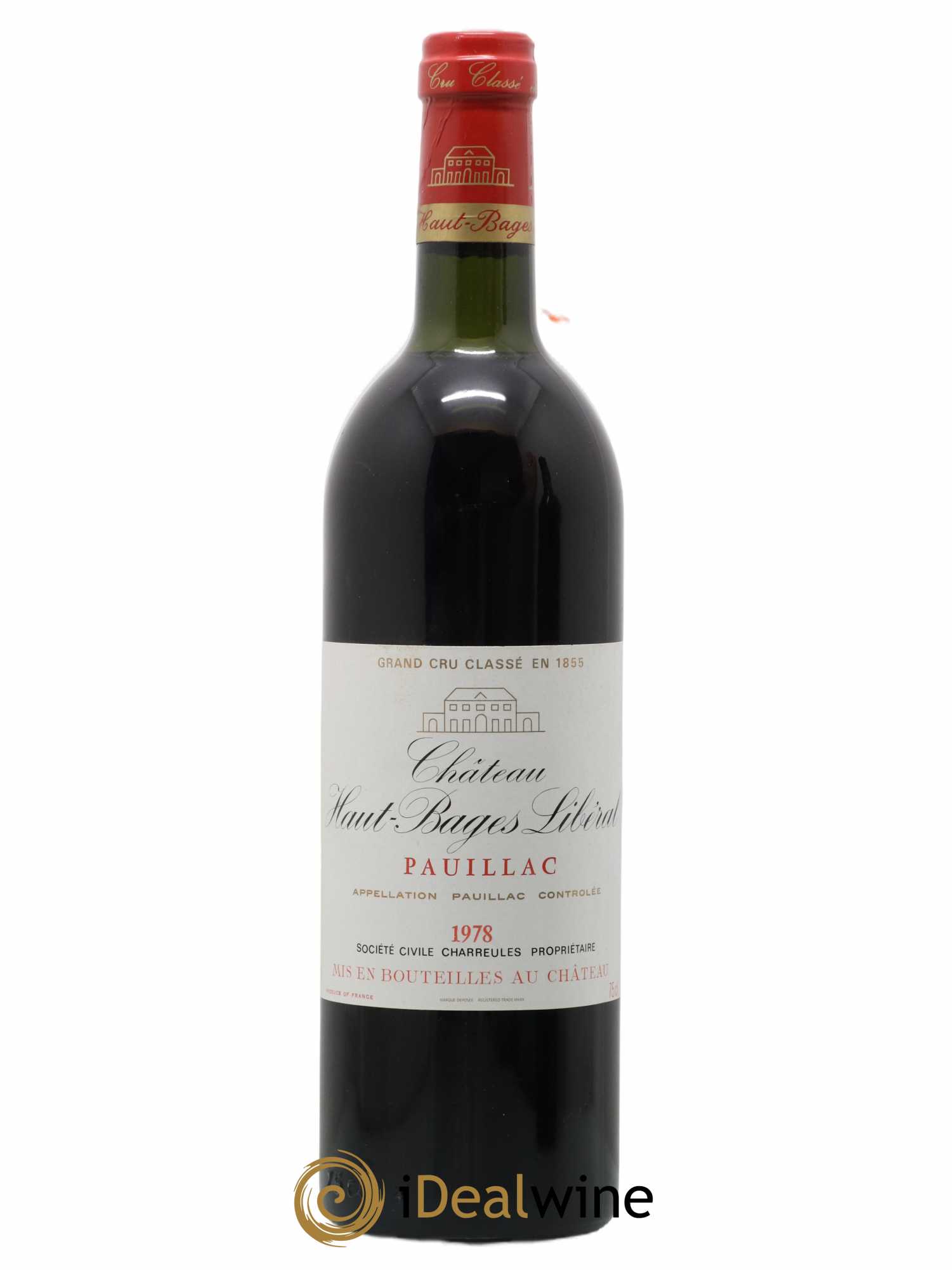 Château Haut Bages Libéral 5ème Grand Cru Classé 1978 - Lot de 1 bouteille - 0
