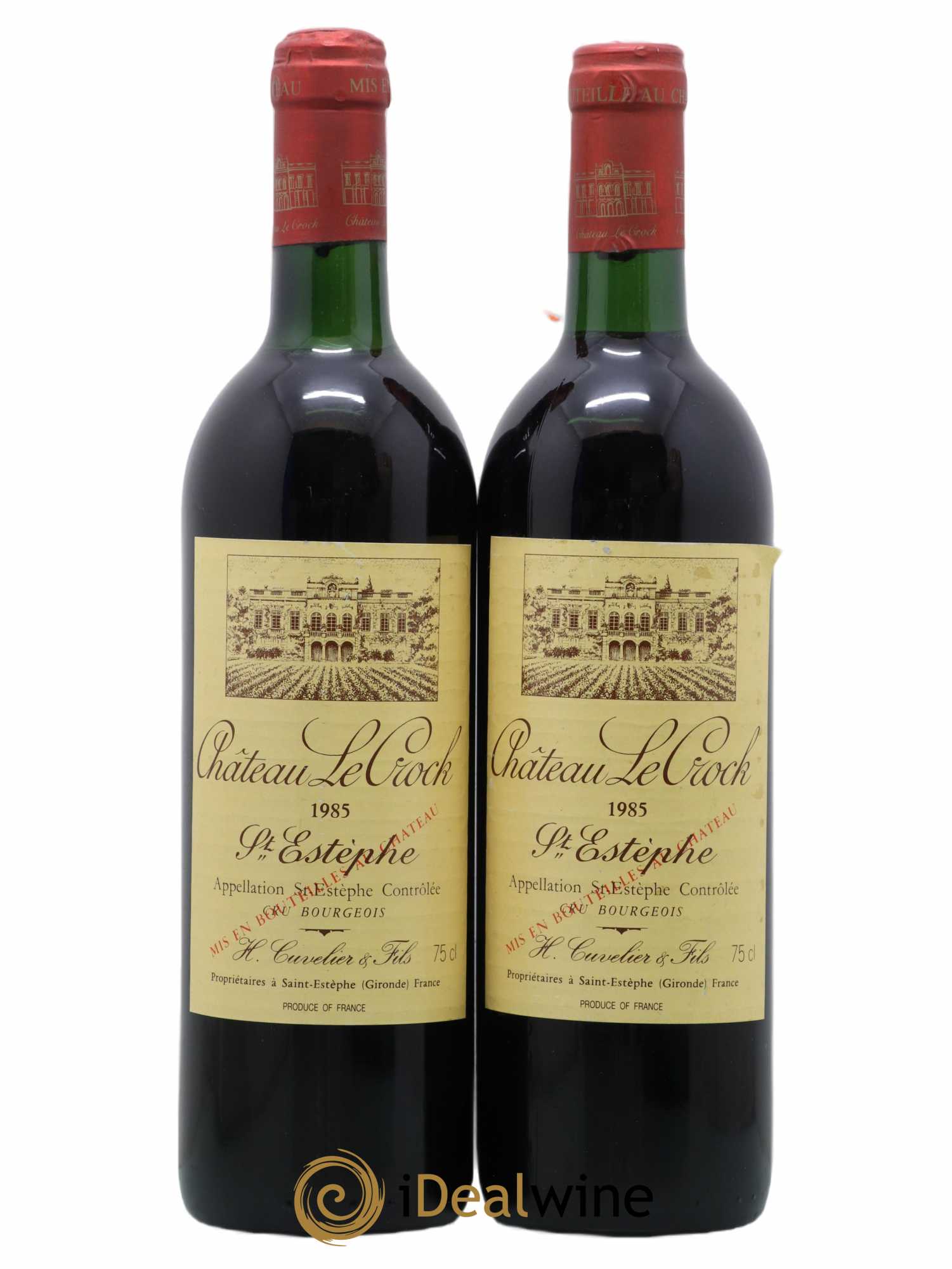 Château le Crock Cru Bourgeois 1985 - Lot of 2 bottles - 0