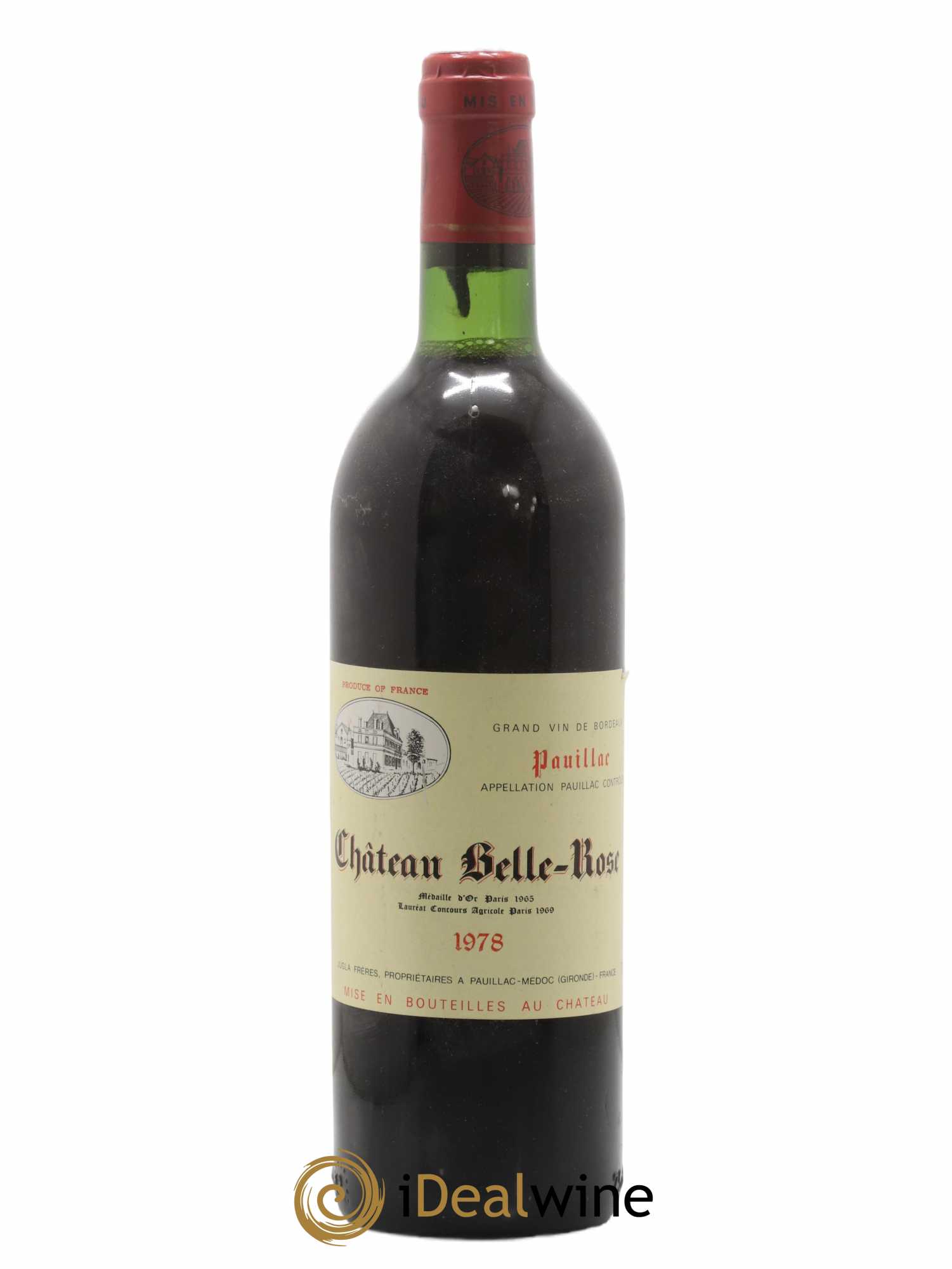 Château Belle Rose Cru Bourgeois 1978 - Lot de 1 bouteille - 0