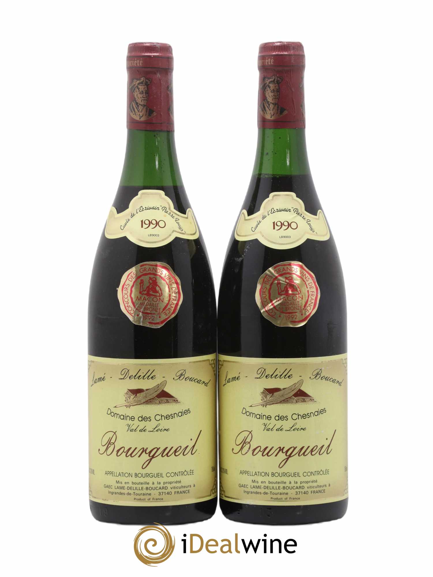 Bourgueil Domaine des Chesnaies 1990 - Lot de 2 bouteilles - 0