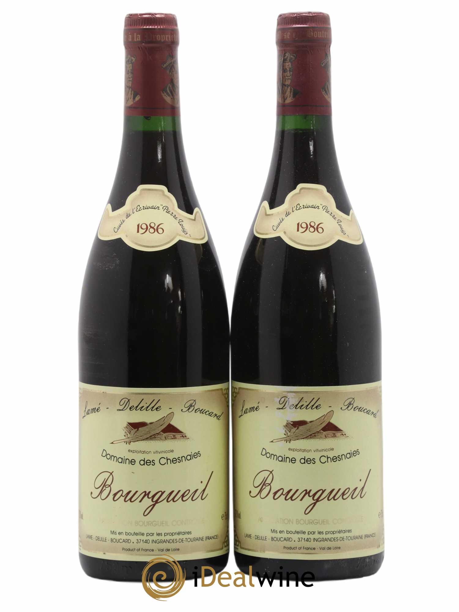 Bourgueil Domaine des Chesnaies 1986 - Posten von 2 Flaschen - 0