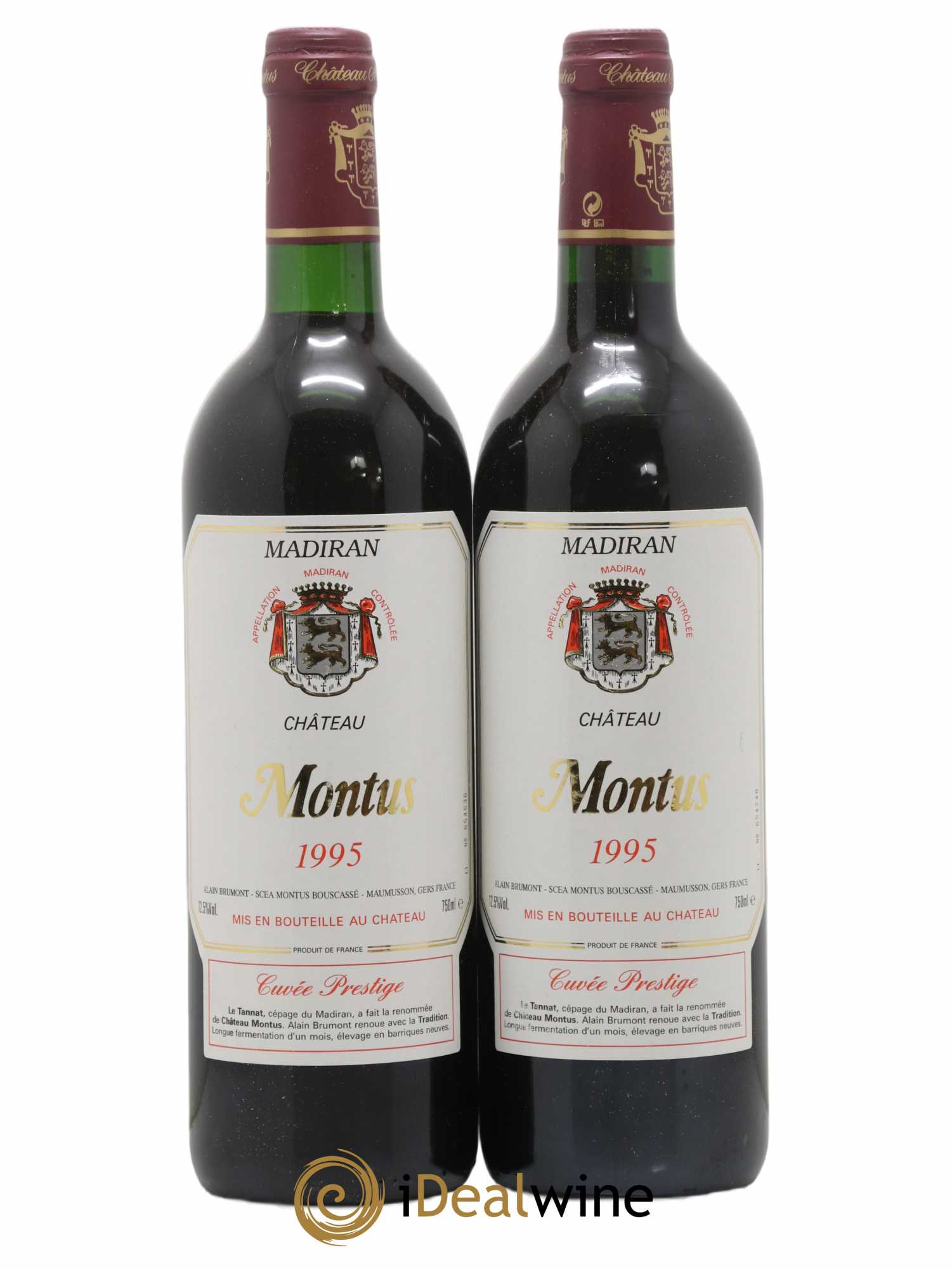 Madiran Château Montus-Prestige Alain Brumont Cuvée Prestige 1995 - Lot de 2 bouteilles - 0