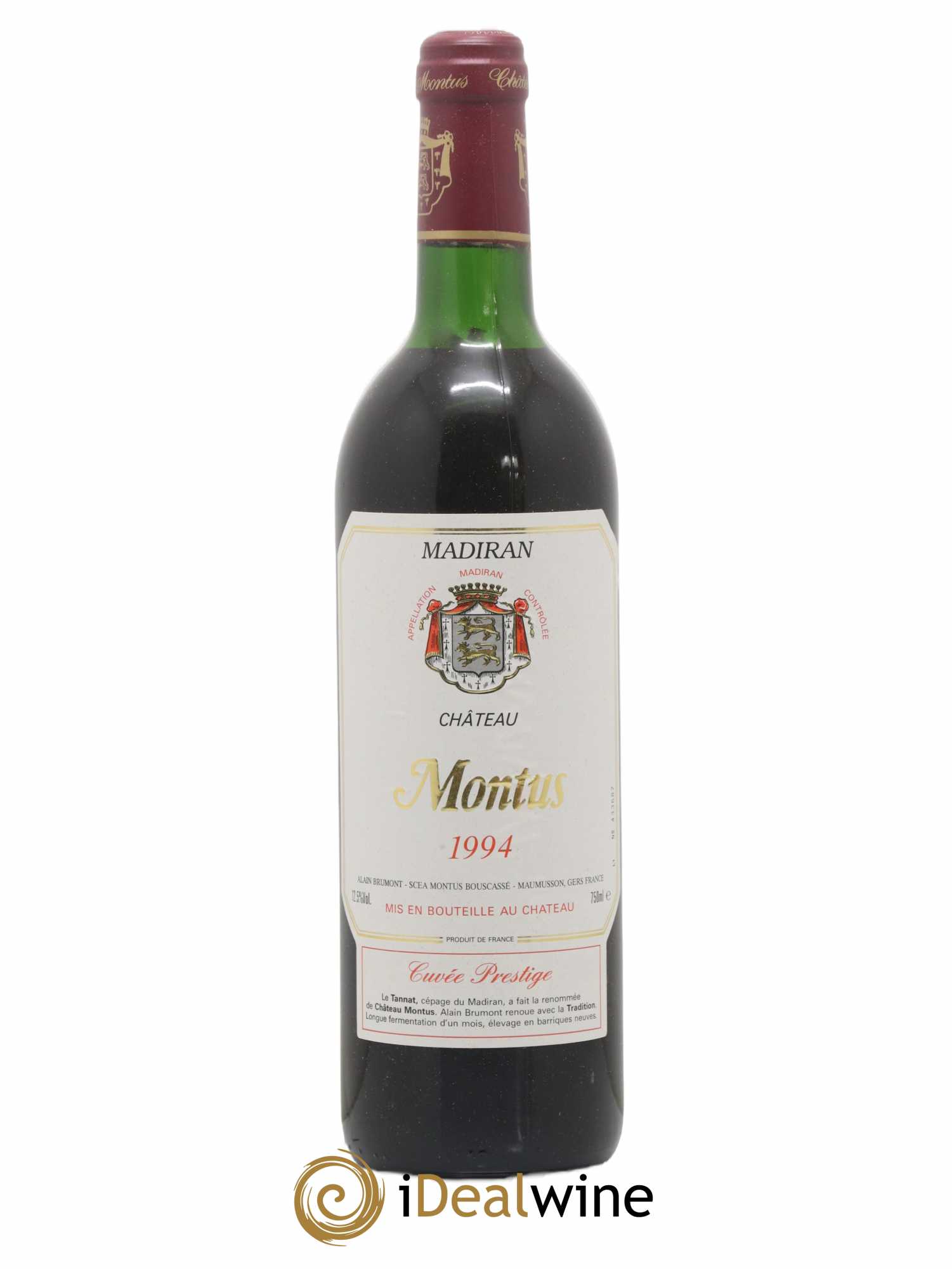 Madiran Château Montus Alain Brumont Cuvée Prestige 1994 - Lot de 1 bouteille - 0