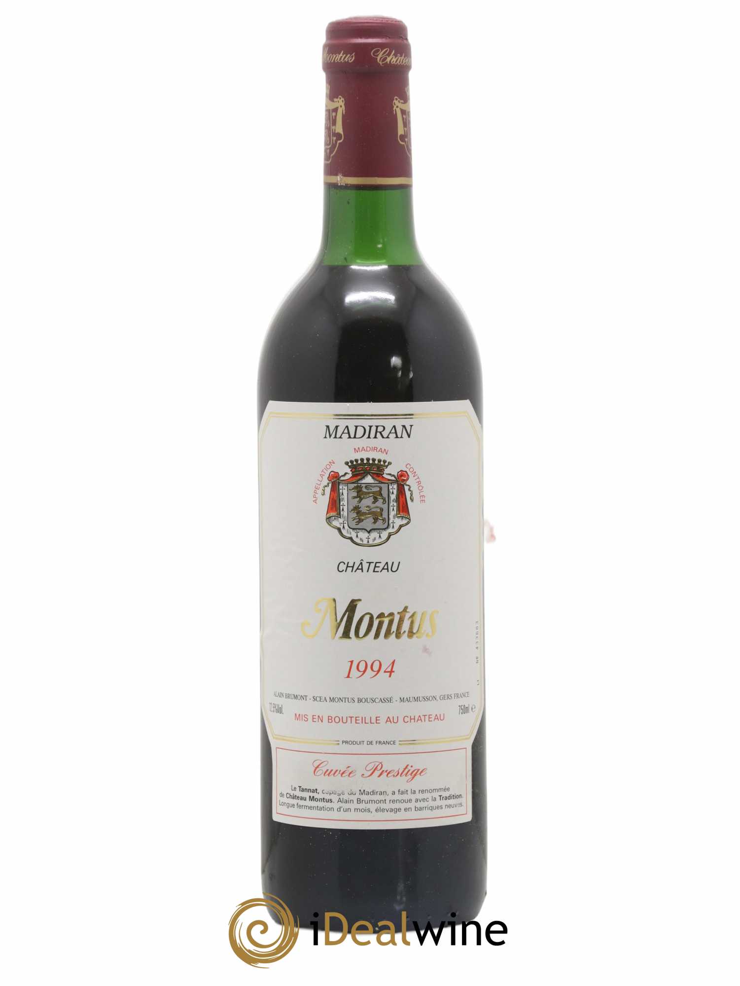 Madiran Château Montus-Prestige Alain Brumont 1994 - Lot de 1 bouteille - 0
