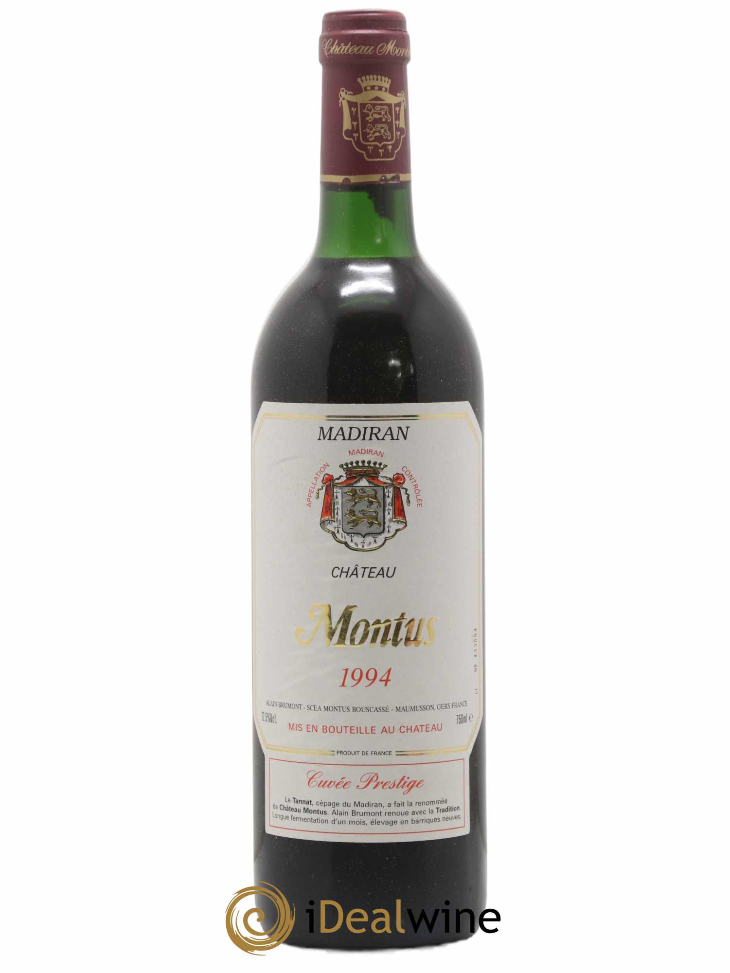 Madiran Château Montus-Prestige Alain Brumont 1994 - Lot de 1 bouteille - 0