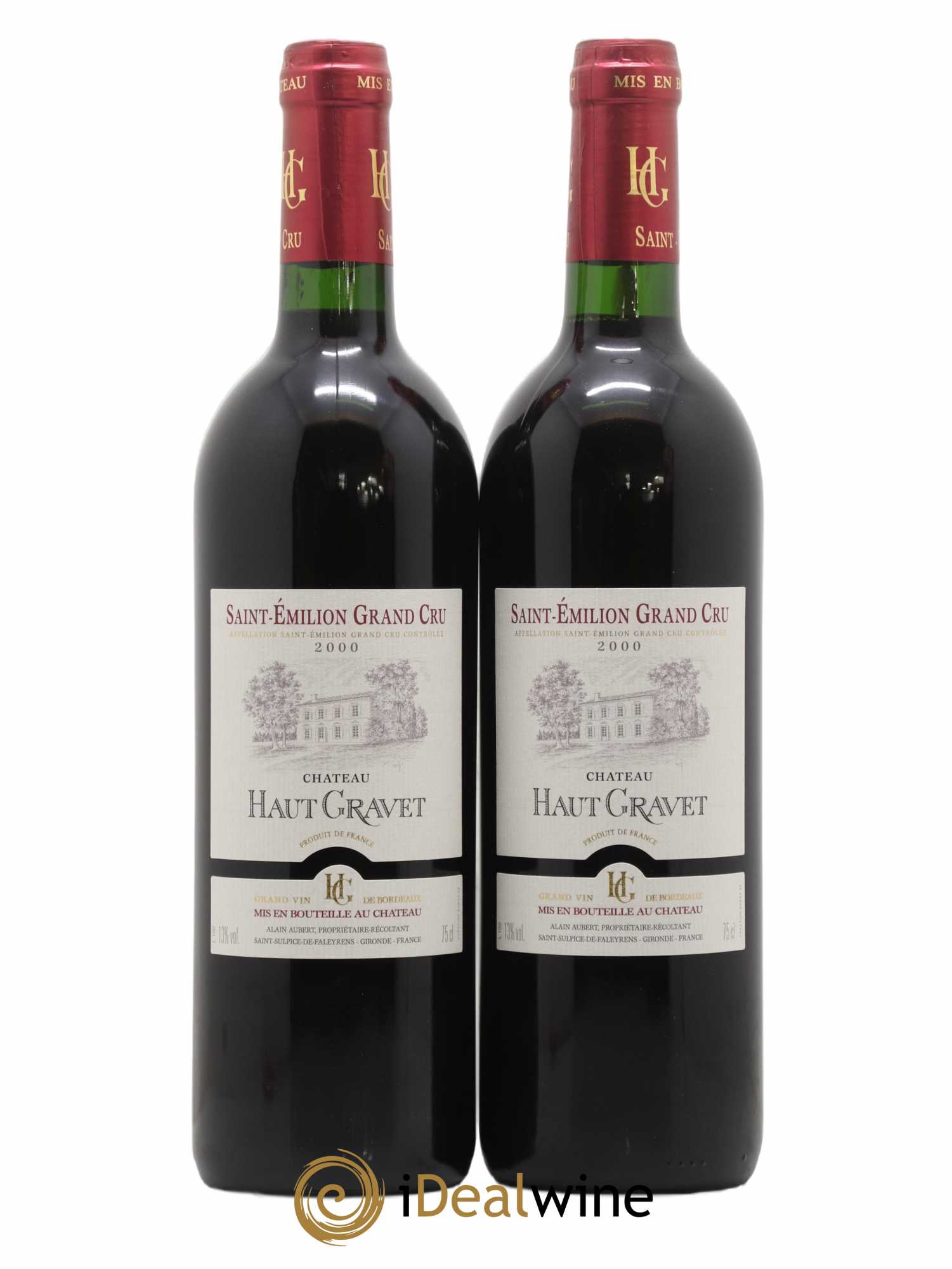 Saint-Émilion Grand Cru Haut Gravet 2000 - Posten von 2 Flaschen - 0