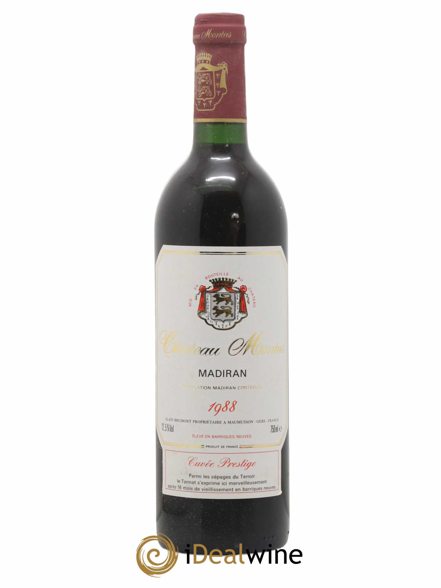 Madiran Château Montus Alain Brumont Cuvée Prestige 1988 - Lot de 1 bouteille - 0