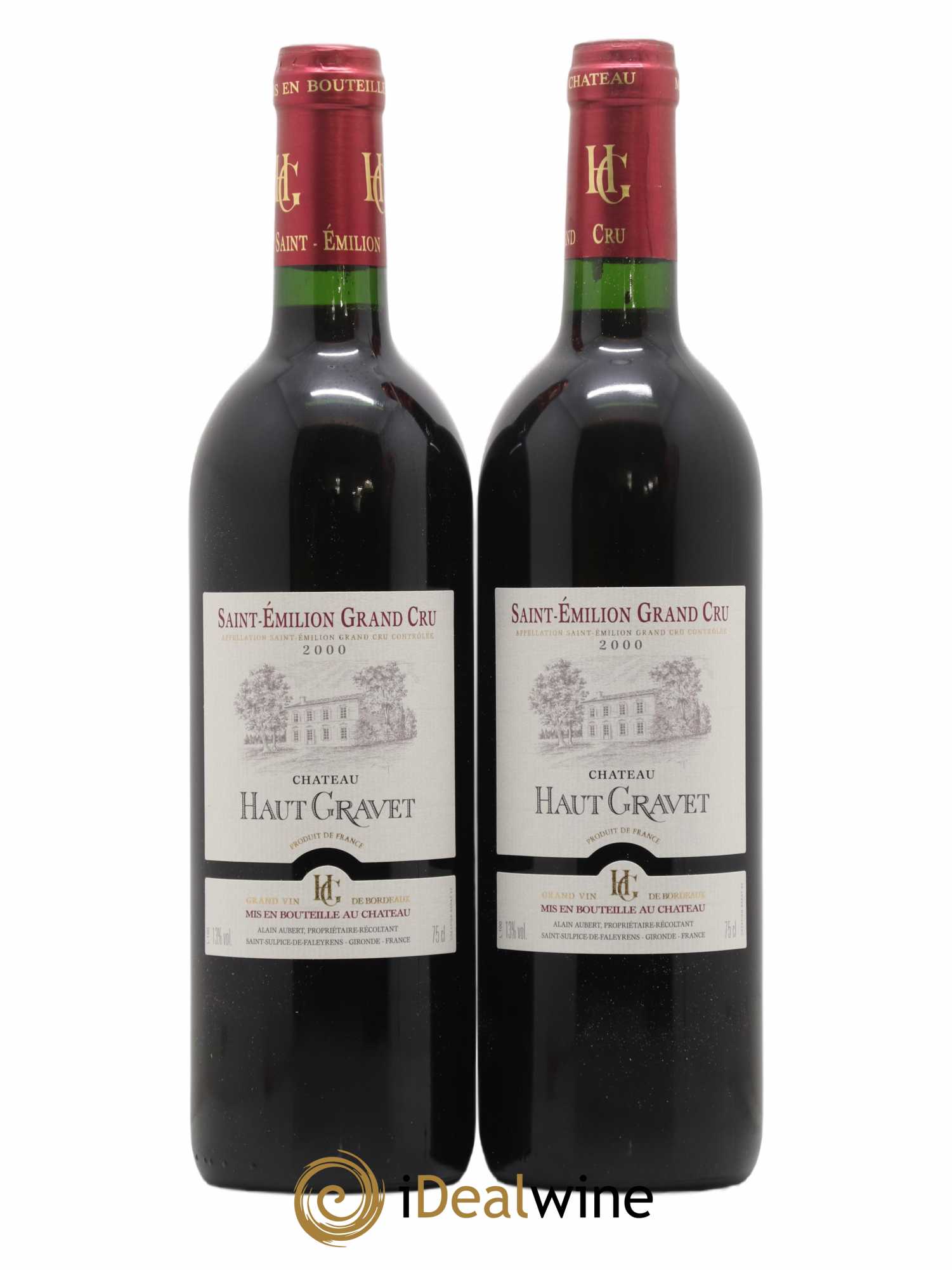 Saint-Émilion Grand Cru Haut Gravet 2000 - Posten von 2 Flaschen - 0