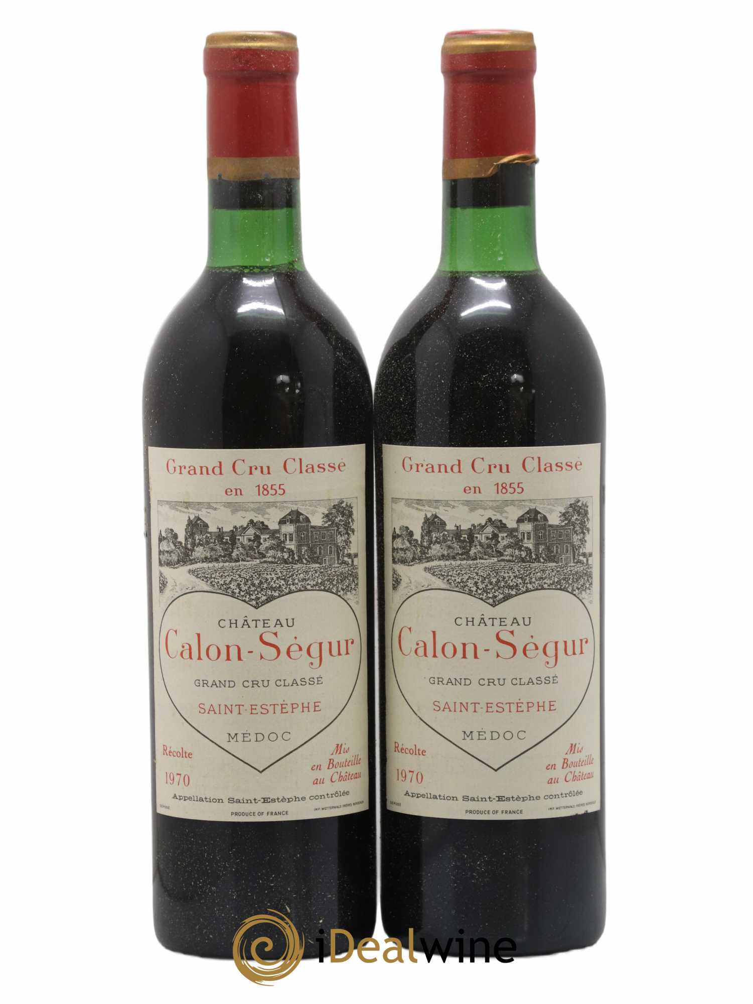Château Calon Ségur 3ème Grand Cru Classé 1970 - Lot de 2 bouteilles - 0