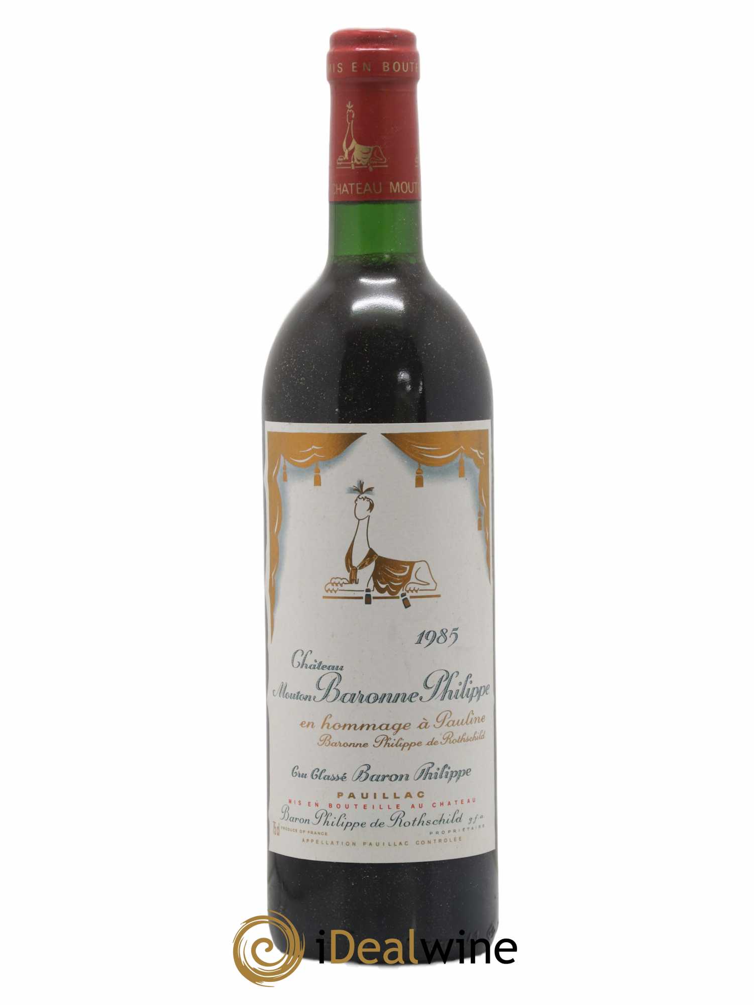 Château d' Armailhac - Mouton Baron(ne) Philippe 5ème Grand Cru Classé 1985 - Lot de 1 bouteille - 0