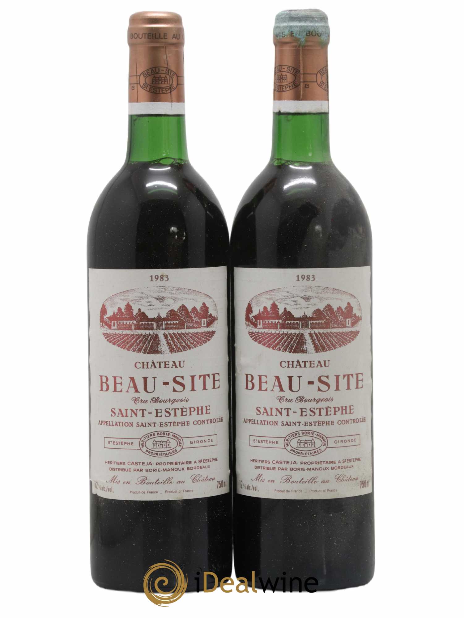 Château Beau Site Cru Bourgeois 1983 - Lot de 2 bouteilles - 0