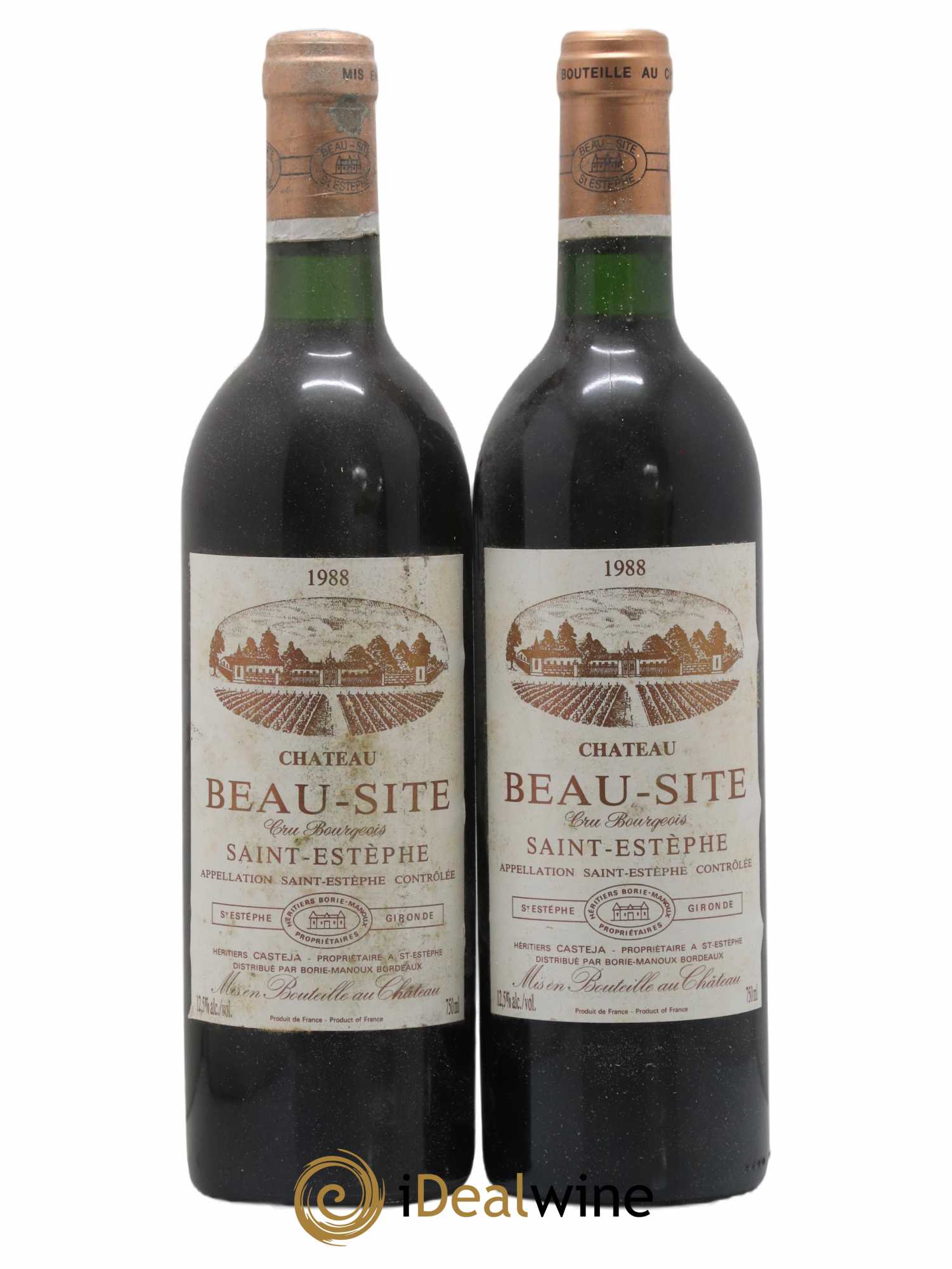 Château Beau Site Cru Bourgeois 1988 - Lot de 2 bouteilles - 0
