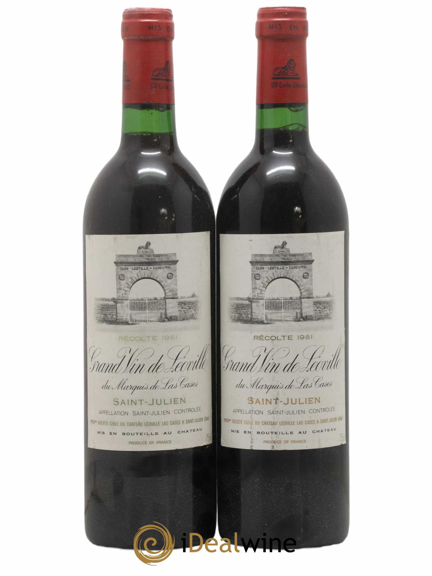 Château Léoville Las Cases 2ème Grand Cru Classé 1981 - Lot de 2 bouteilles - 0