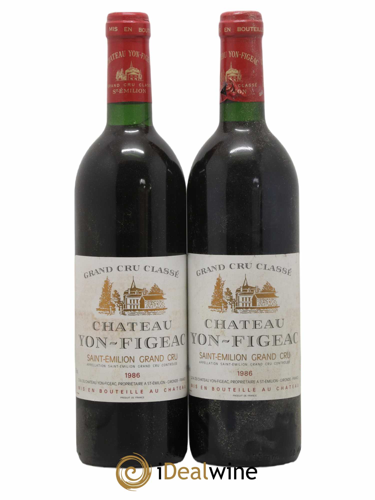 Château Yon Figeac Grand Cru Classé 1986 - Lot de 2 bouteilles - 0