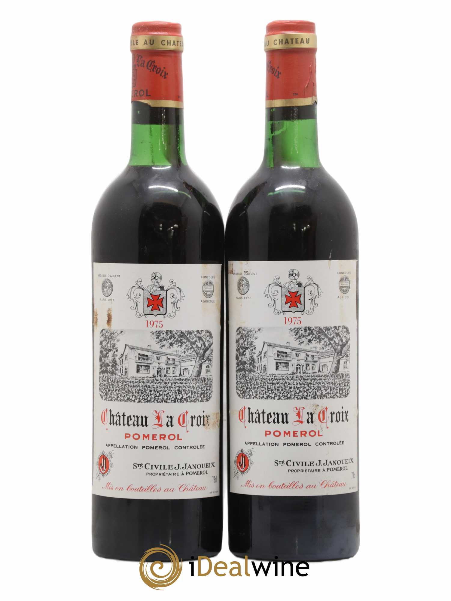Château la Croix 1975 - Lot of 2 bottles - 0