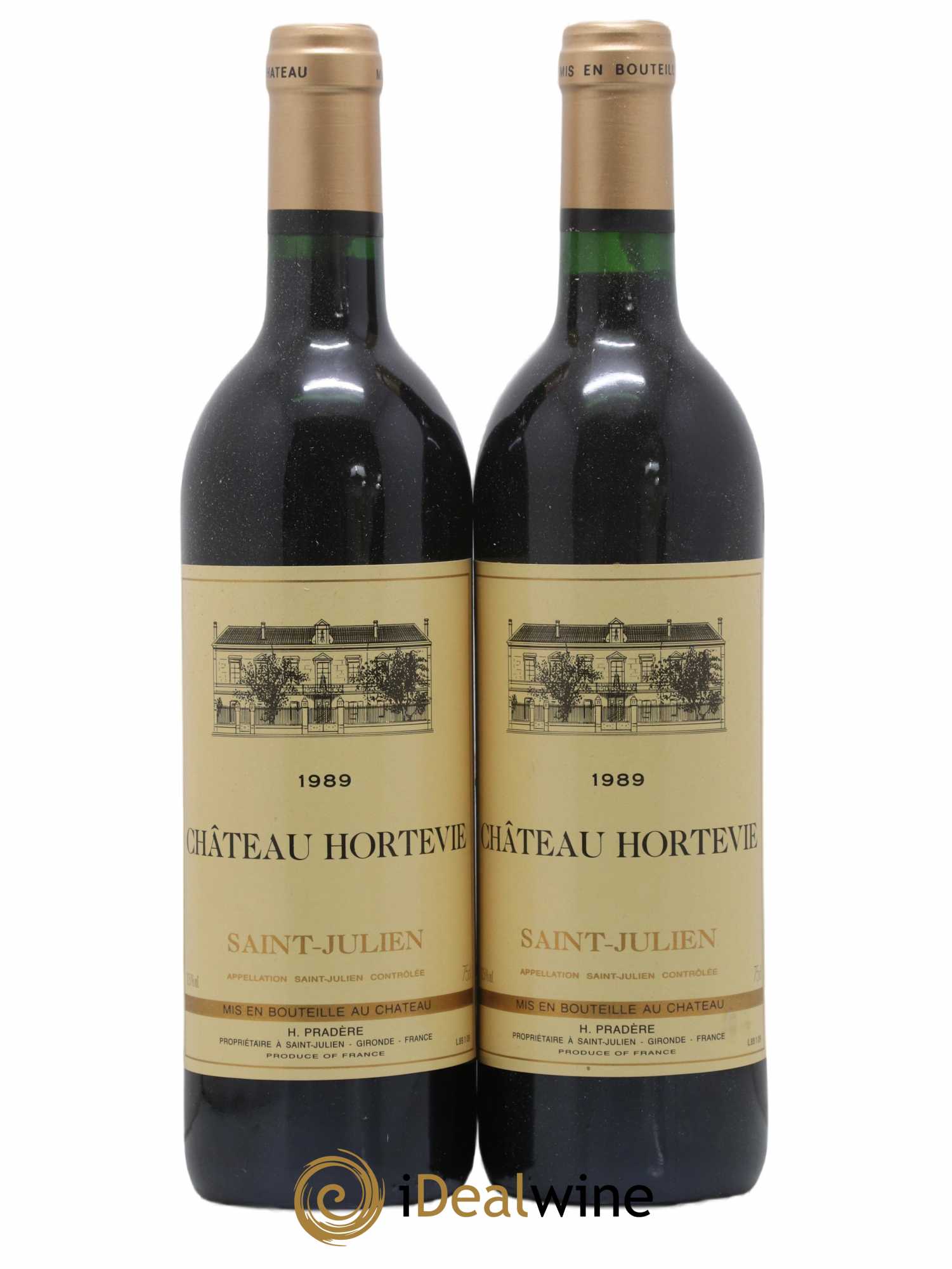 Saint-Julien Hortevie 1989 - Lot de 2 bouteilles - 0
