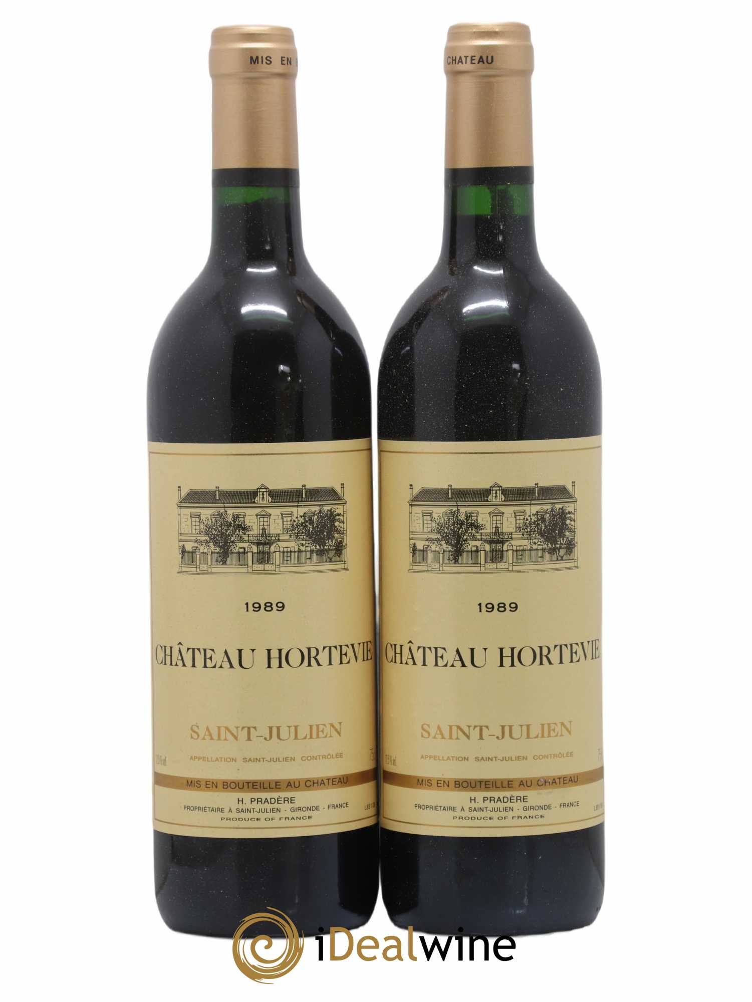 Saint-Julien Hortevie 1989 - Lot de 2 bouteilles - 0