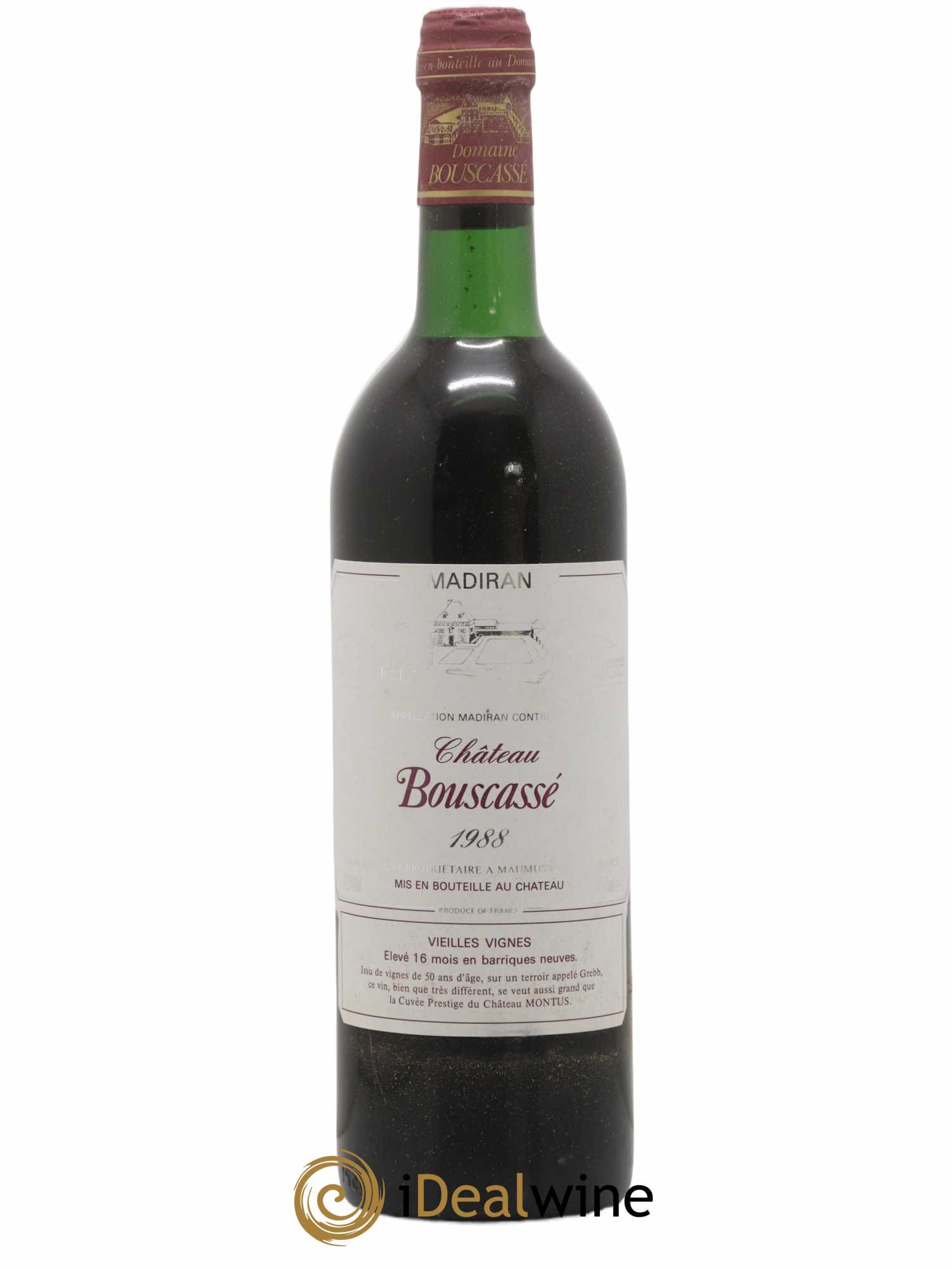 Madiran Château Bouscassé Alain Brumont Vieilles vignes 1988 - Lot de 1 bouteille - 0