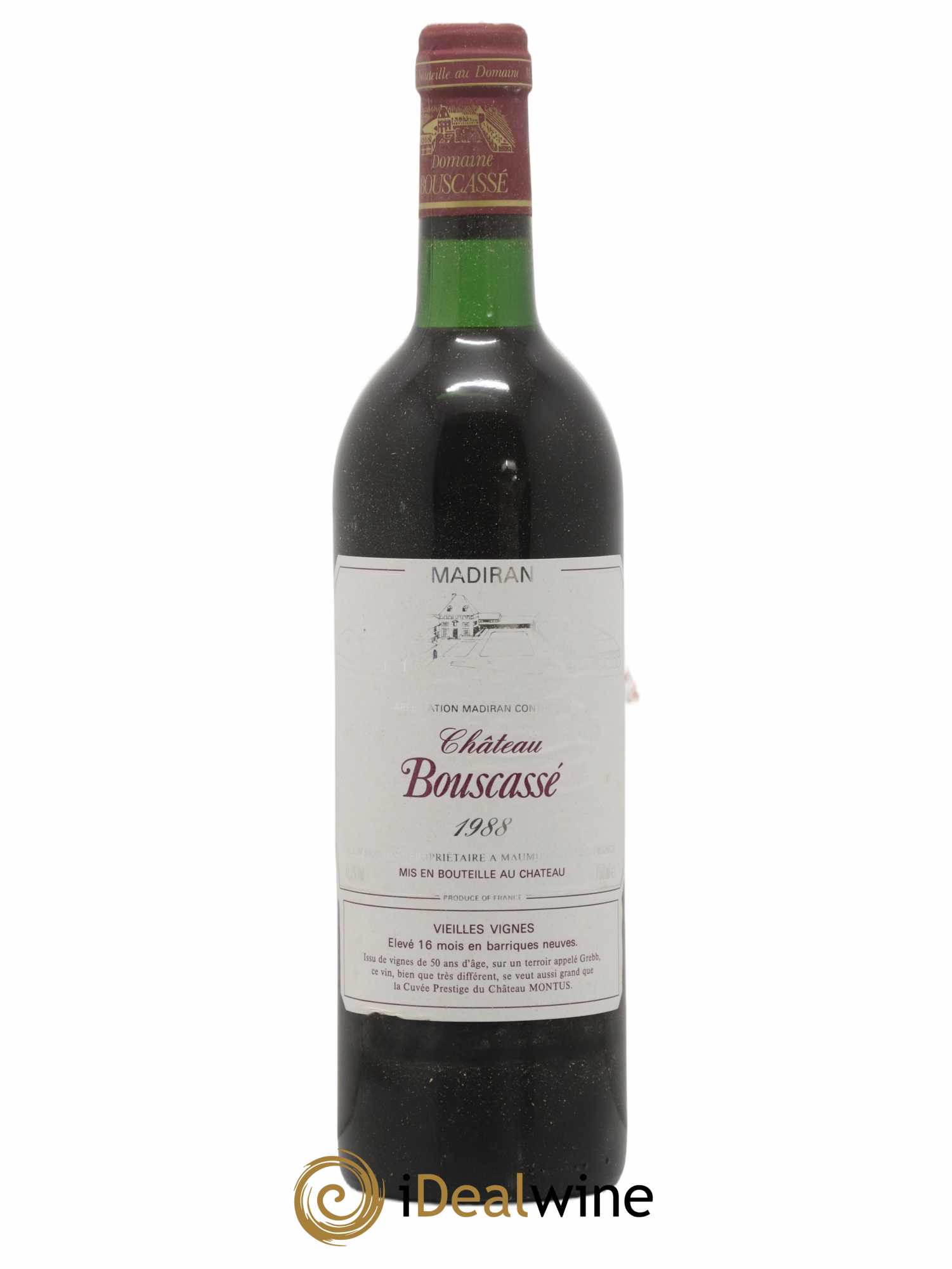 Madiran Château Bouscassé Alain Brumont Vieilles vignes 1988 - Lot de 1 bouteille - 0