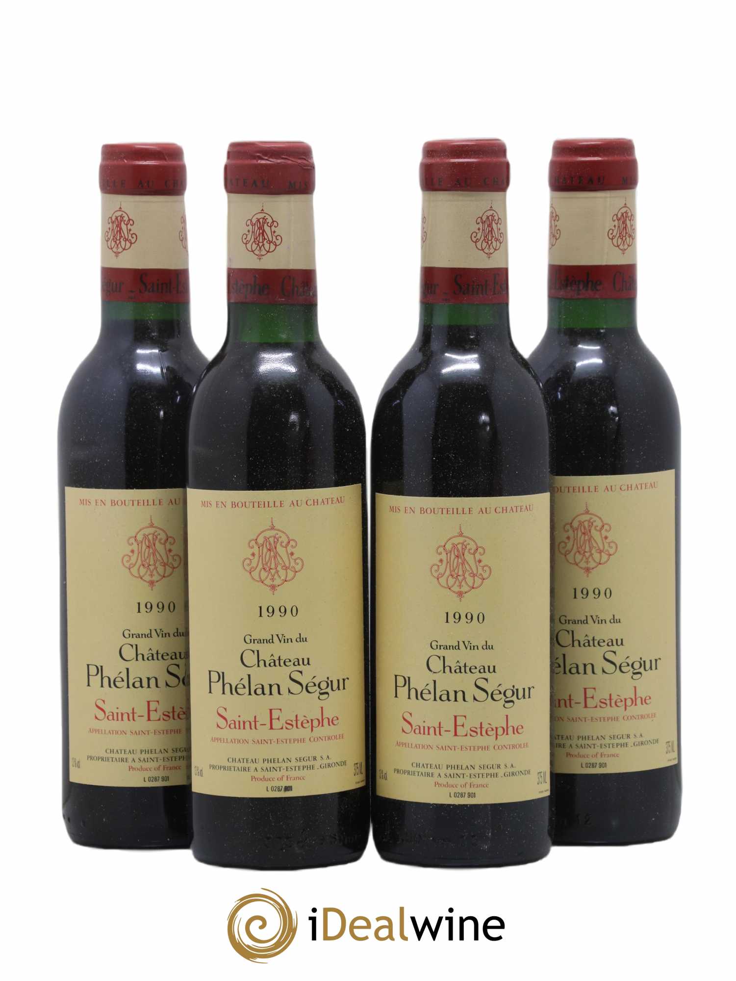 Château Phélan Ségur 1990 - Lot of 24 half-bottles - 1