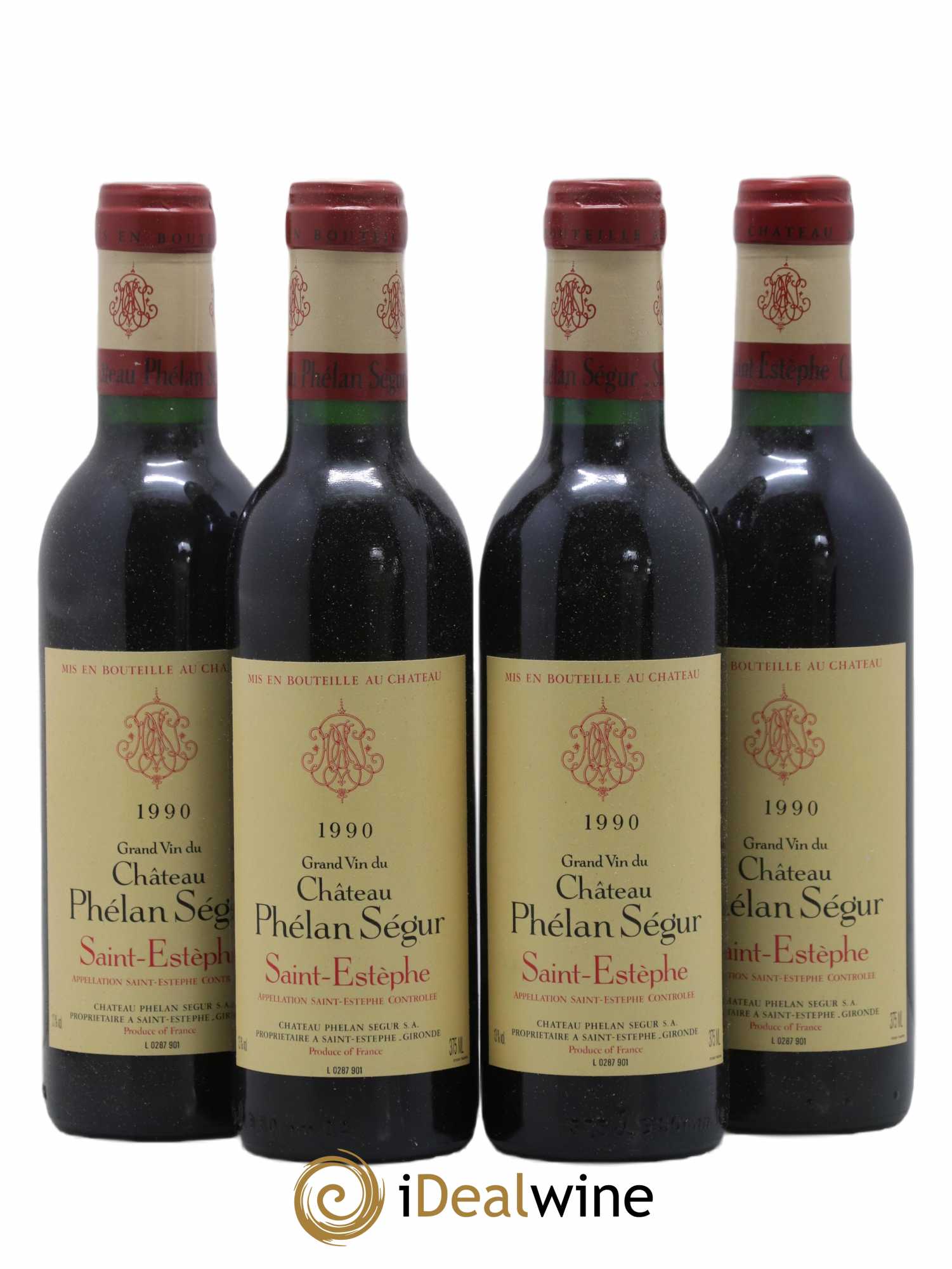 Château Phélan Ségur 1990 - Lot of 24 half-bottles - 2