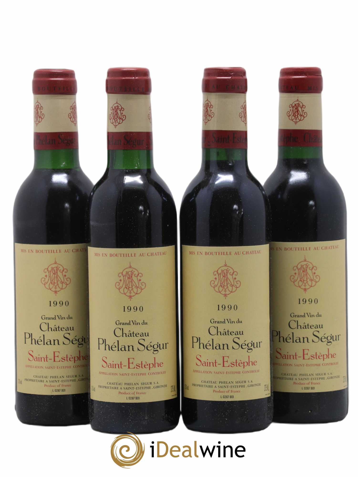 Château Phélan Ségur 1990 - Lot of 24 half-bottles - 3