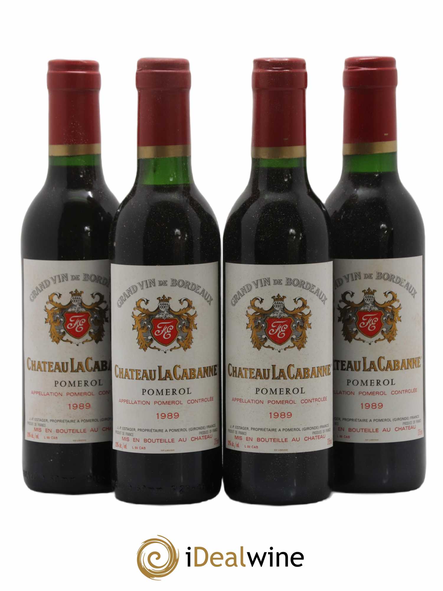 Pomerol La Cabanne 1989 - Lot of 24 half-bottles - 1